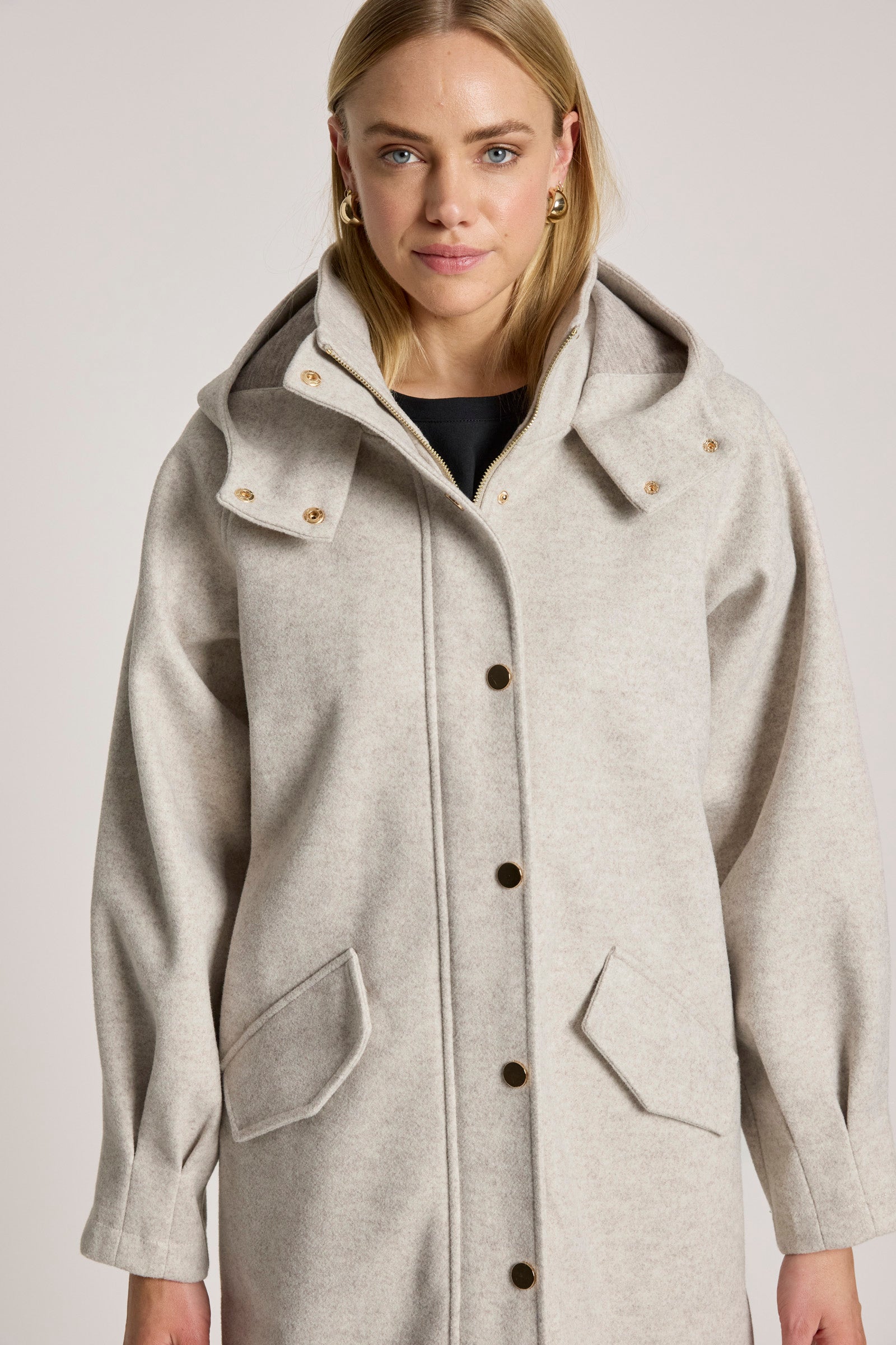 Sable Hood Jacket - Bisque