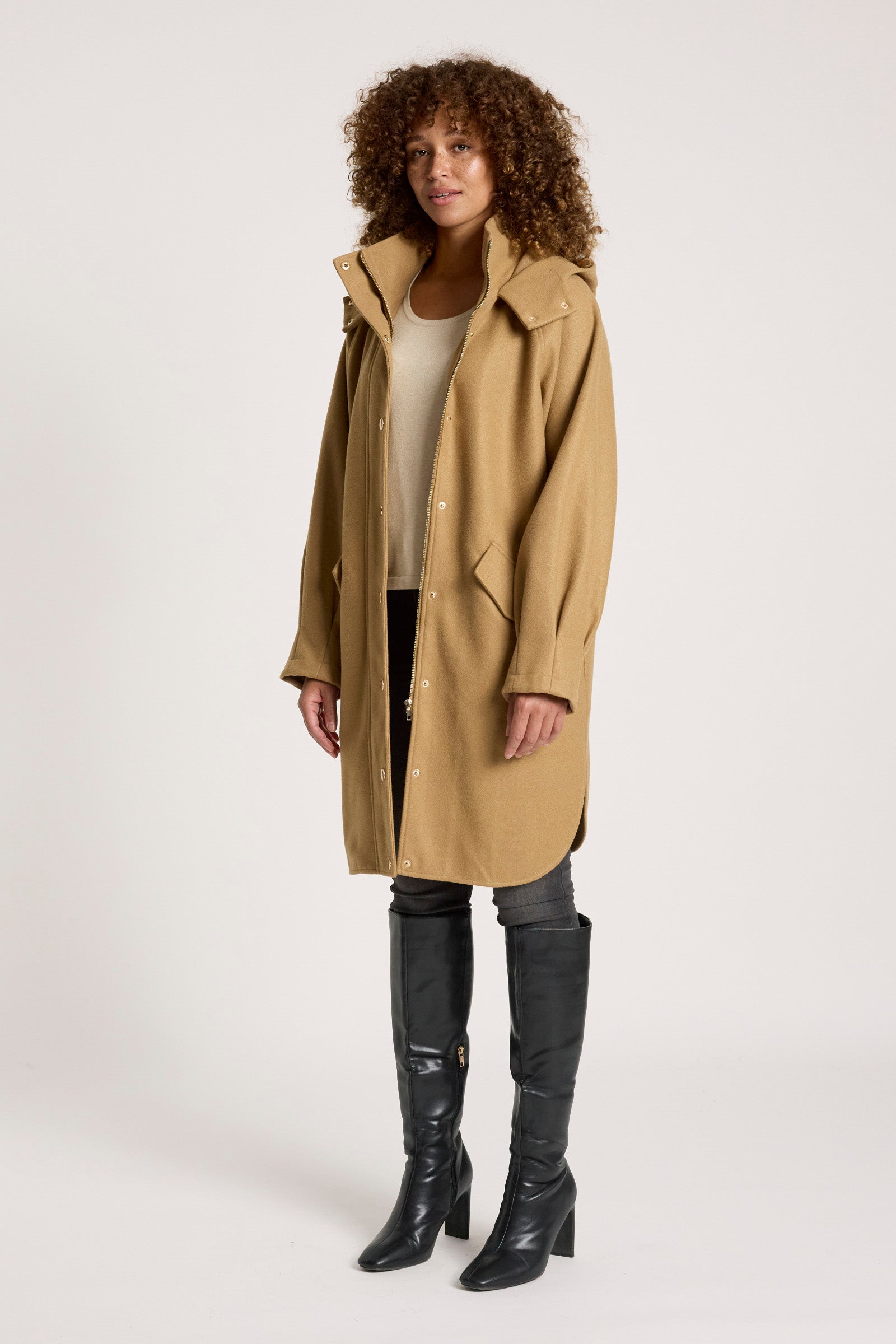 Sable Hood Jacket - Mocha