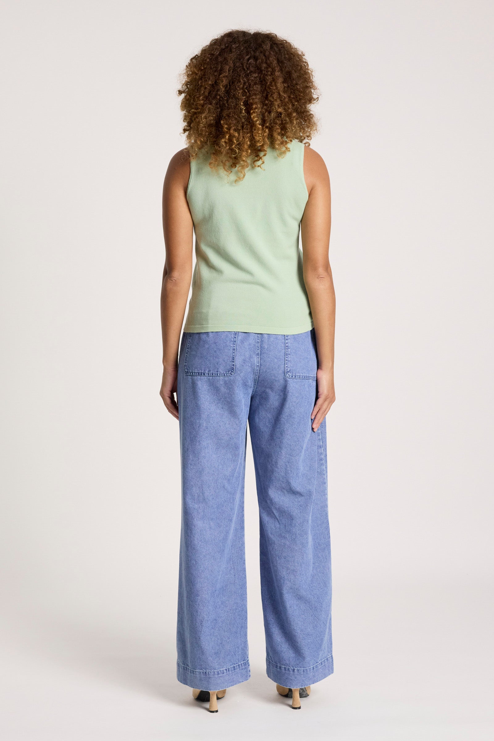 Samira Knit Tank - Sage