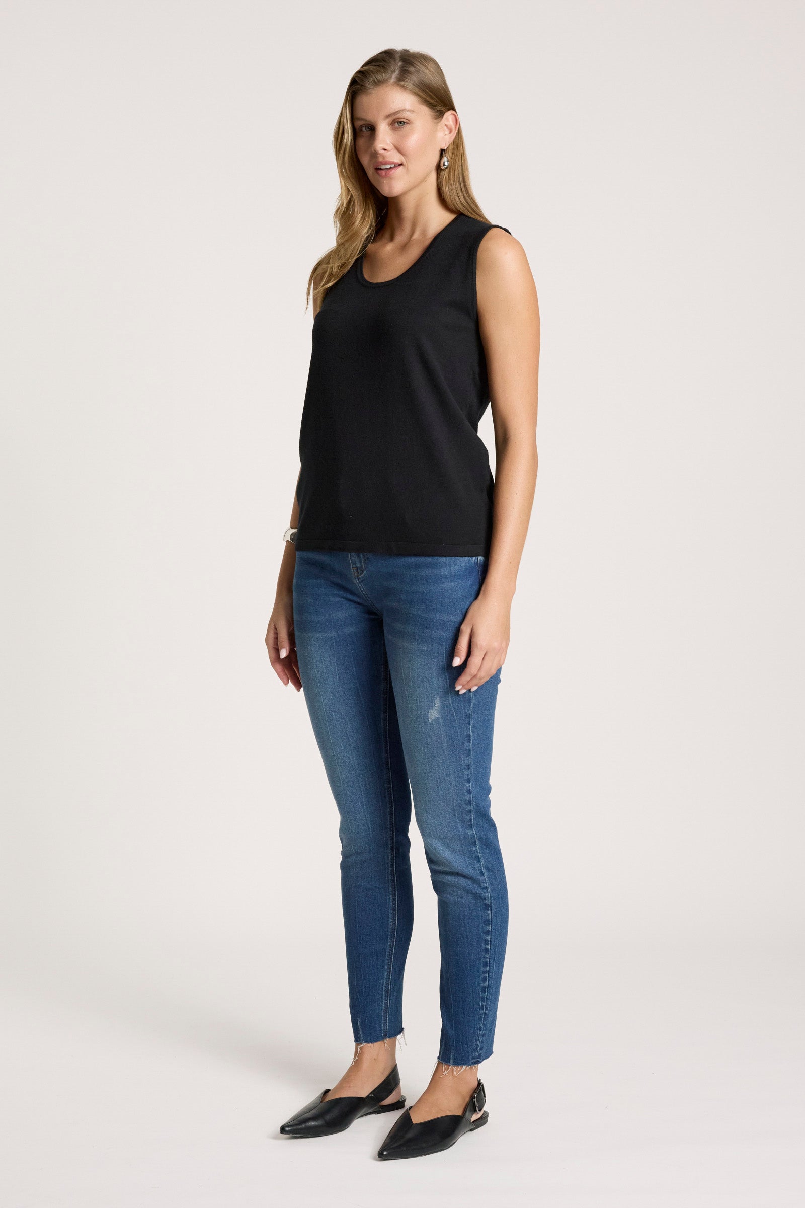 Samira Knit Tank - Black