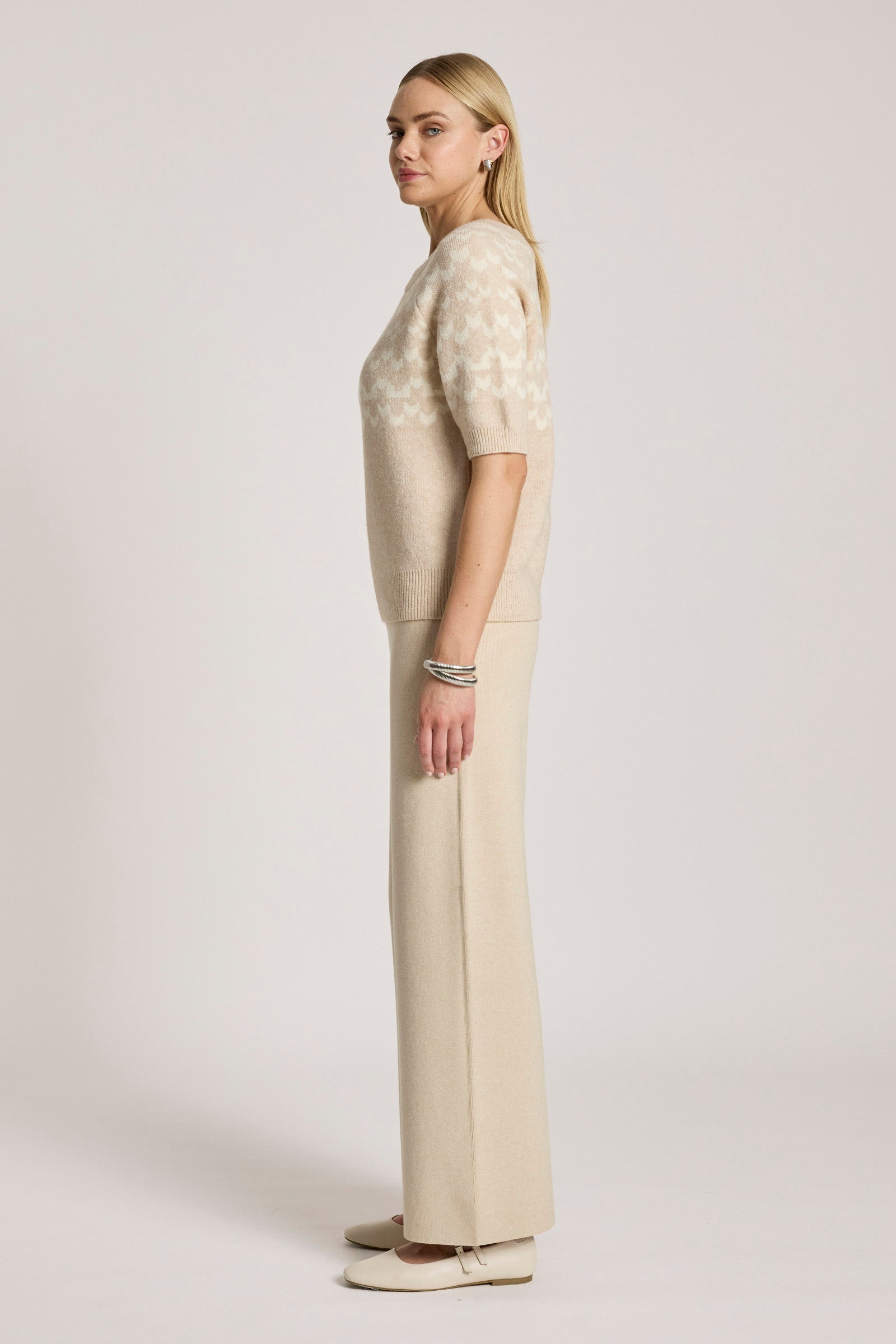 Maasai Knit Top - Dune/Bisque