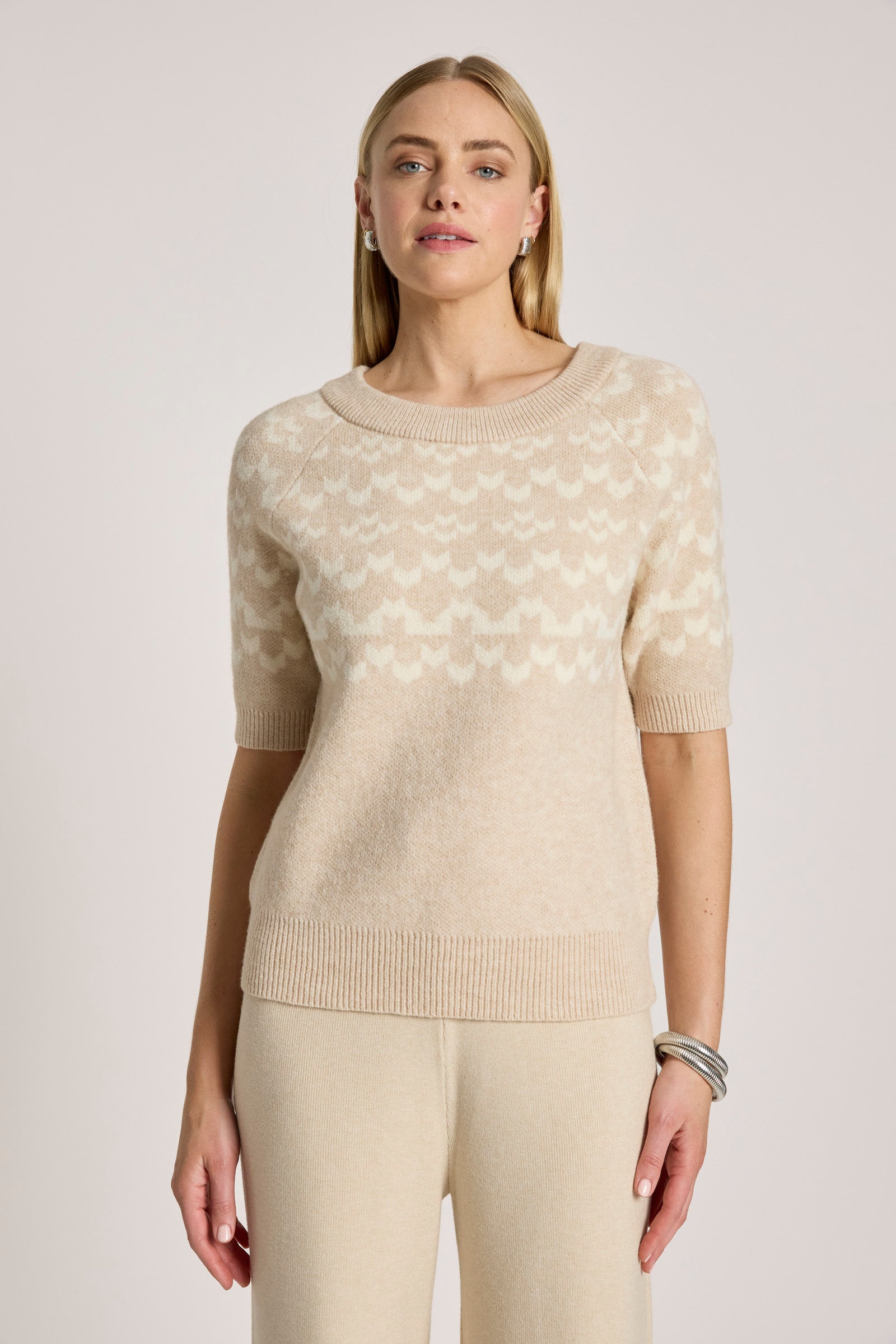 Maasai Knit Top - Dune/Bisque