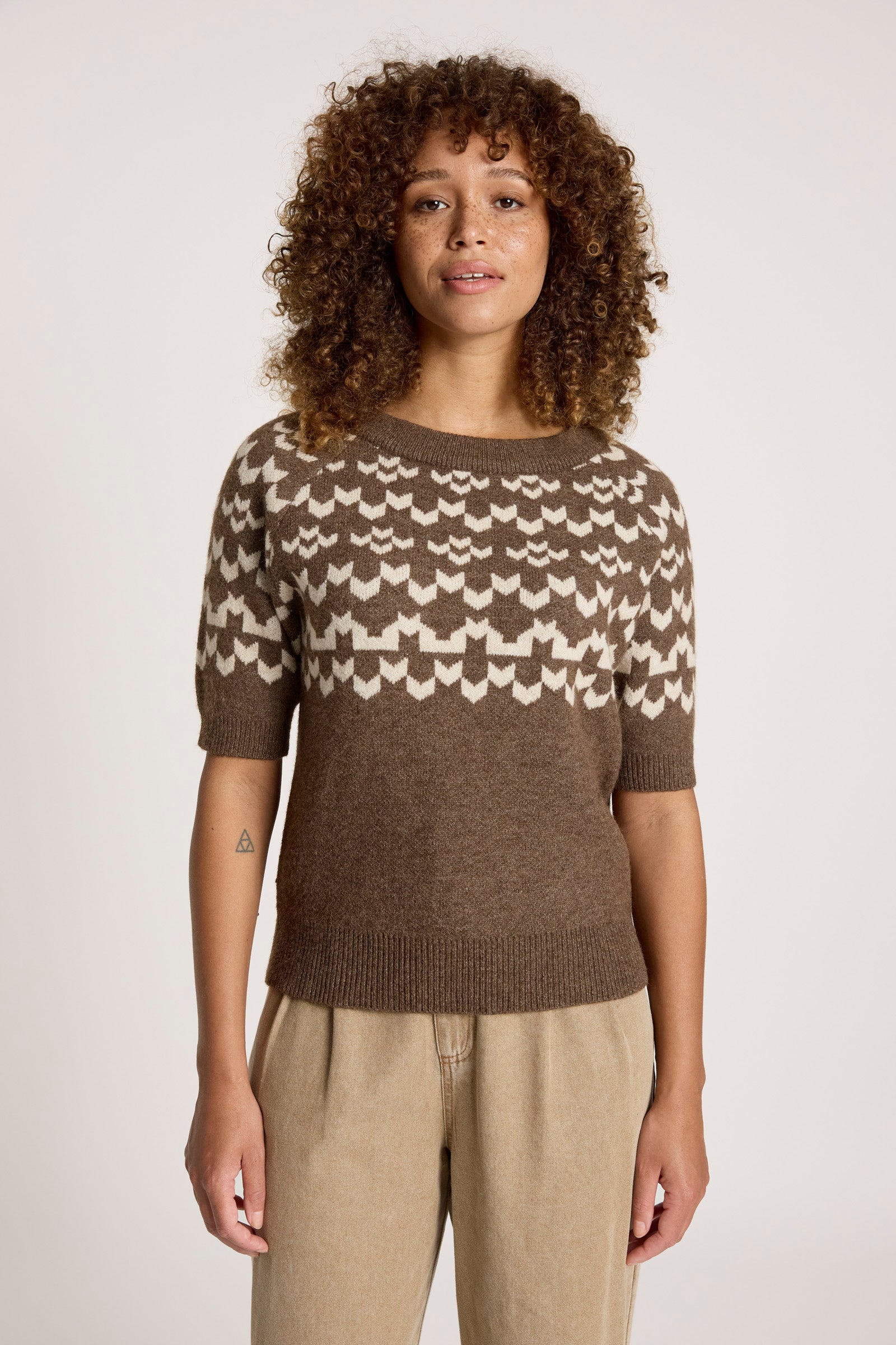 Maasai Knit Top - Cocoa/Dune