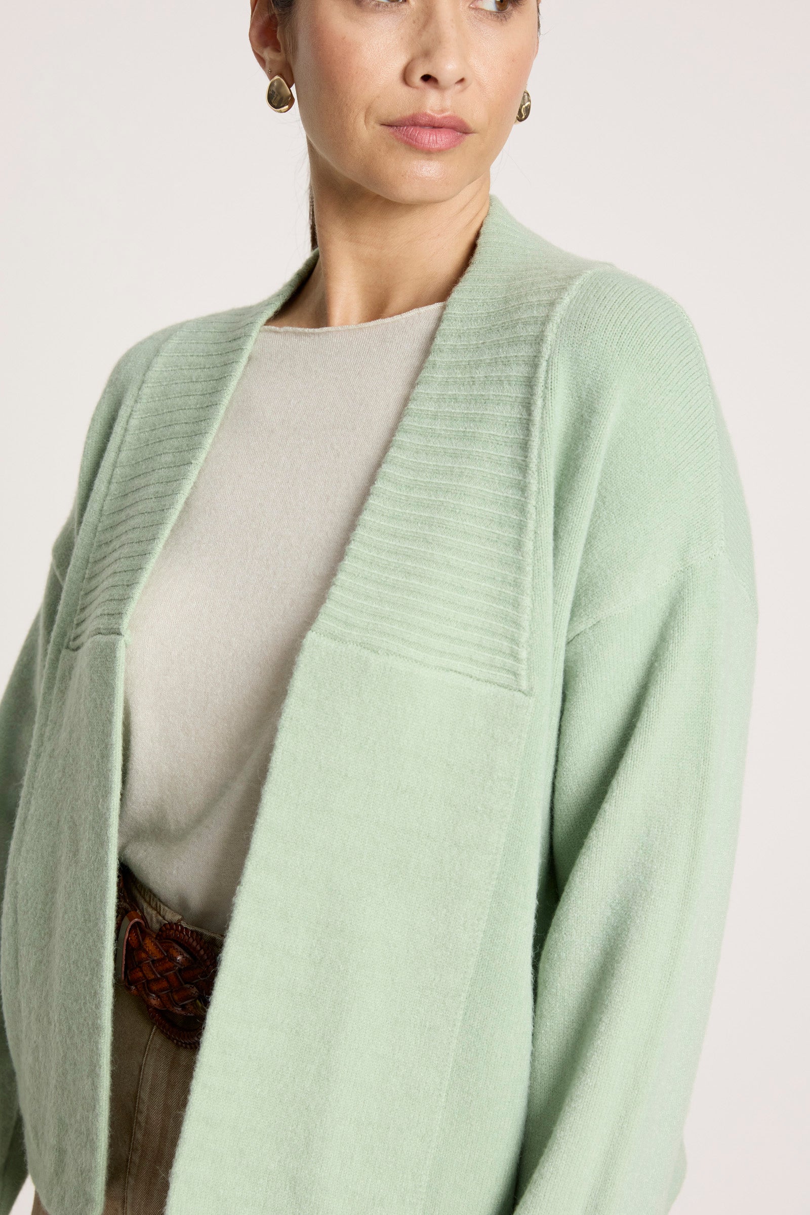 Samira Crop Cardigan - Sage