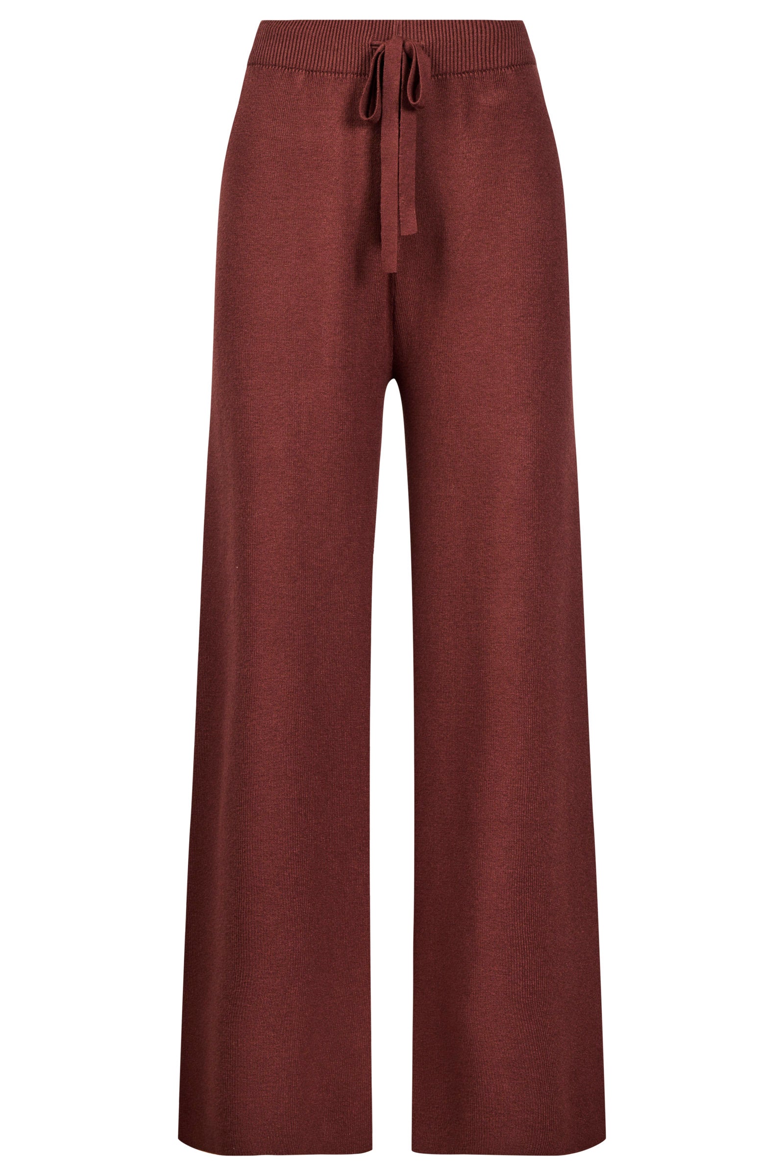 Samira Knit Pant - Mahogany