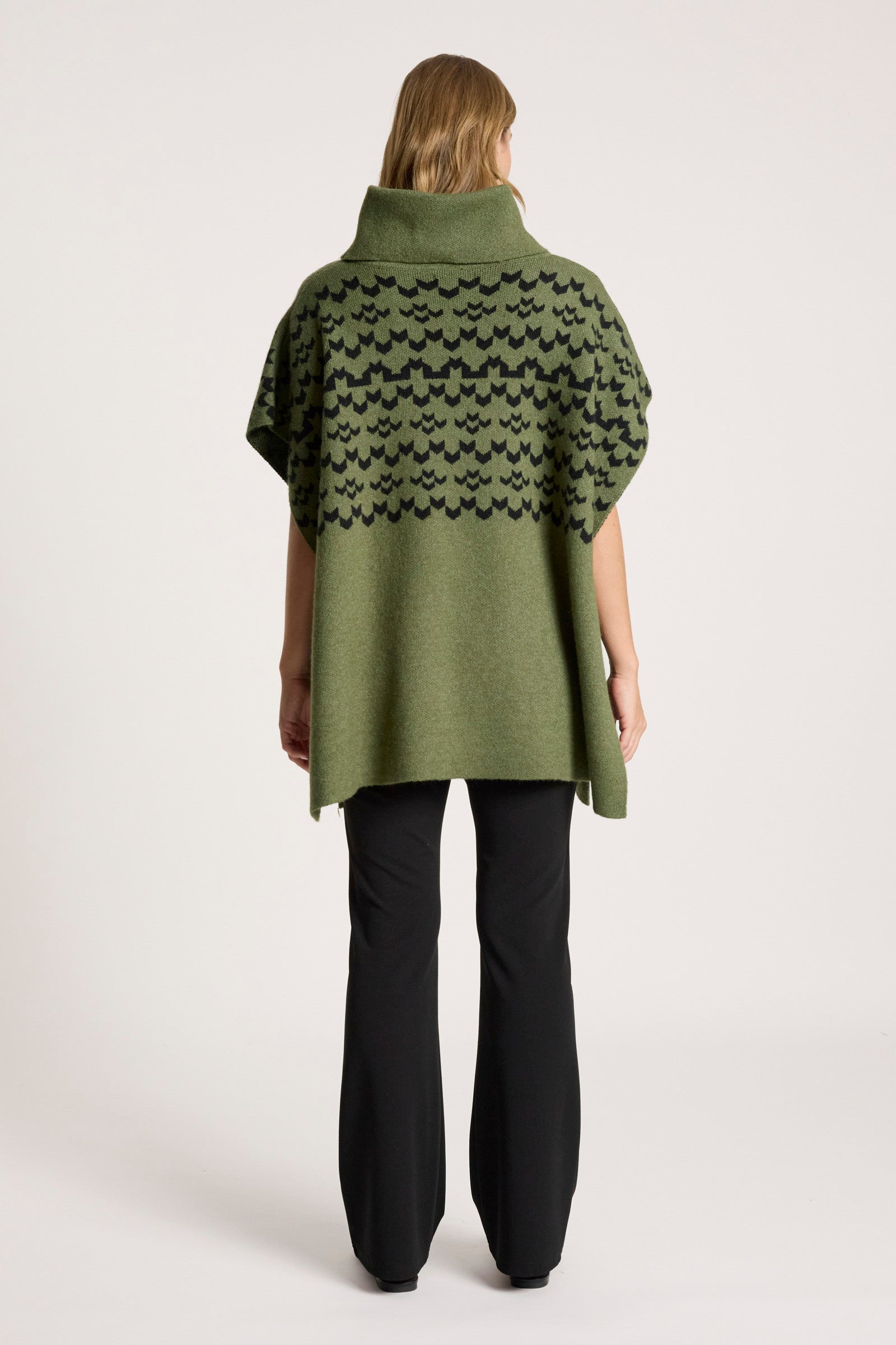 Maasai Poncho - Pampas/Black