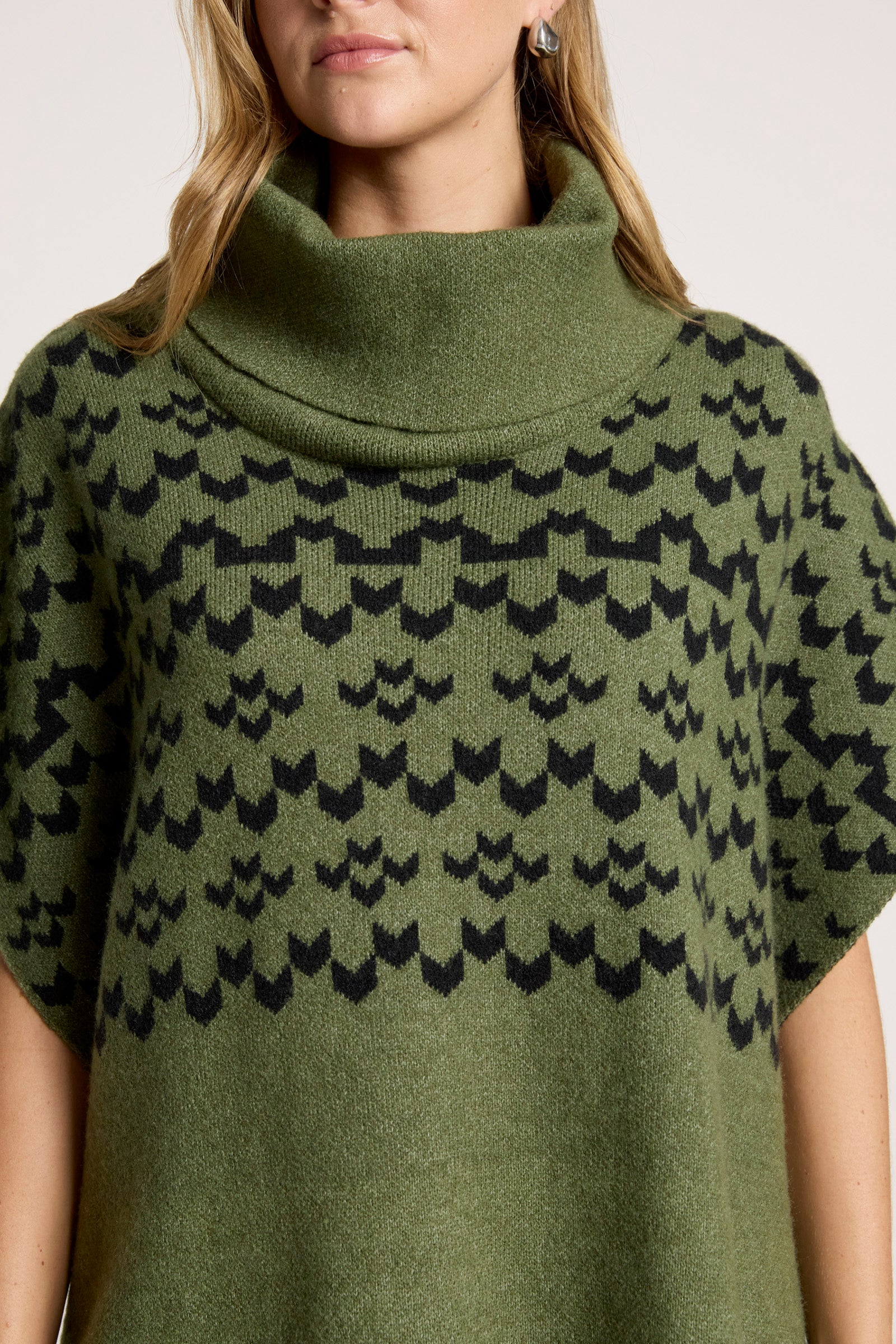 Maasai Poncho - Pampas/Black