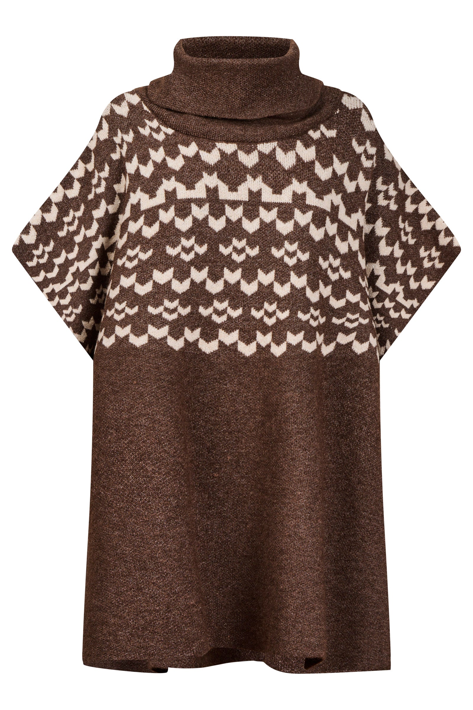 Maasai Poncho - Cocoa/Dune