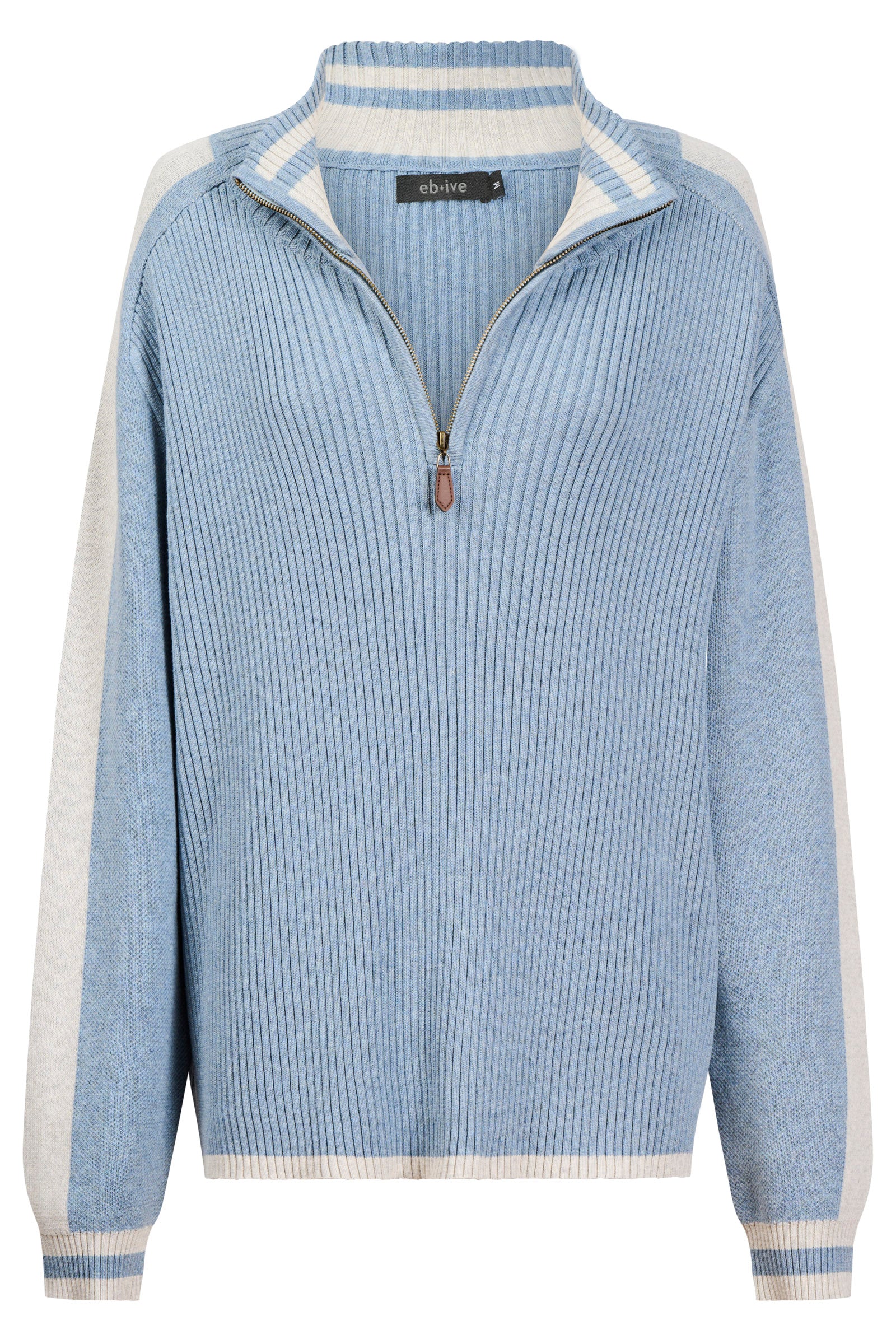 Liora Zip Jumper - Lake/Bisque
