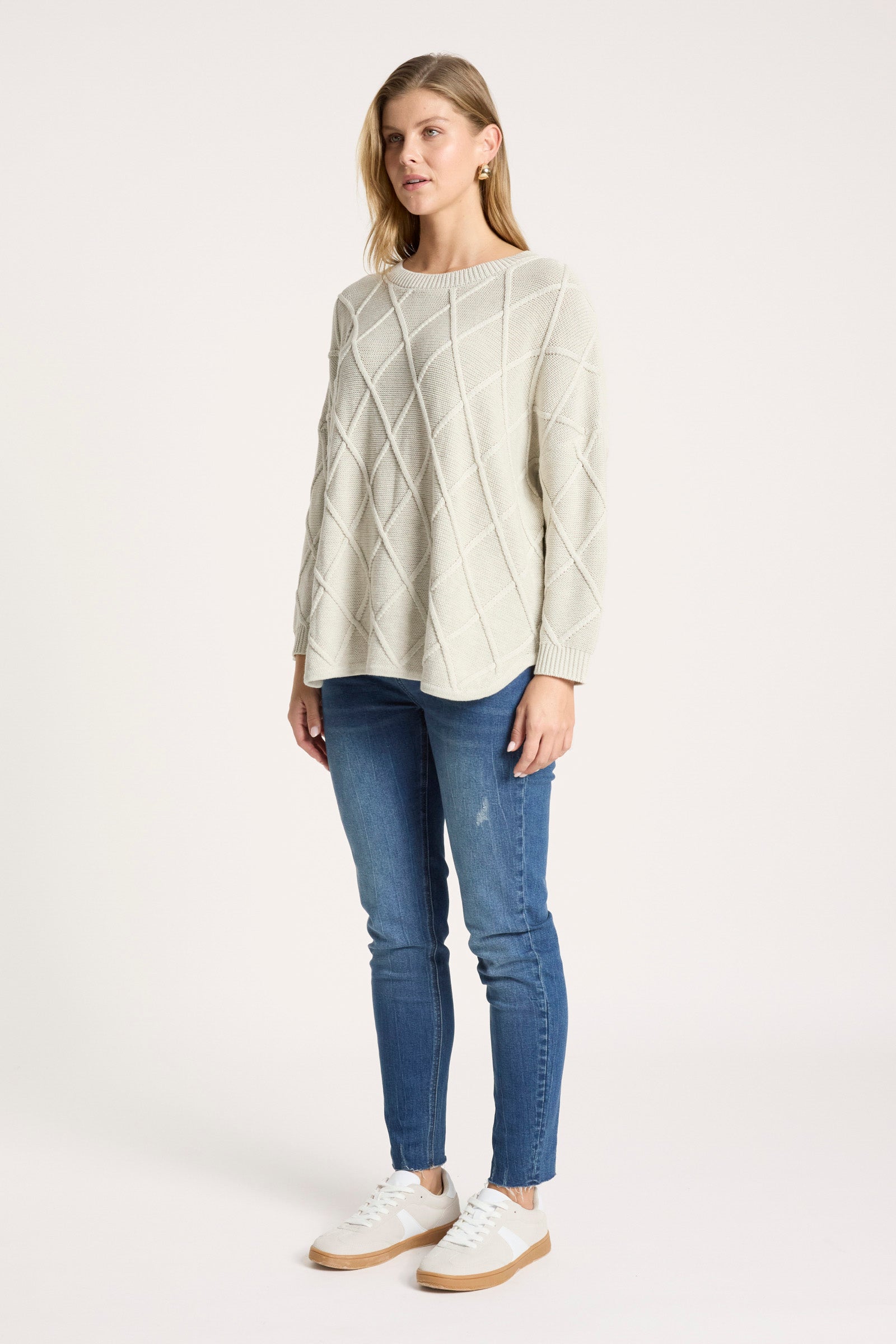 Liora Relaxed Jumper - Bisque