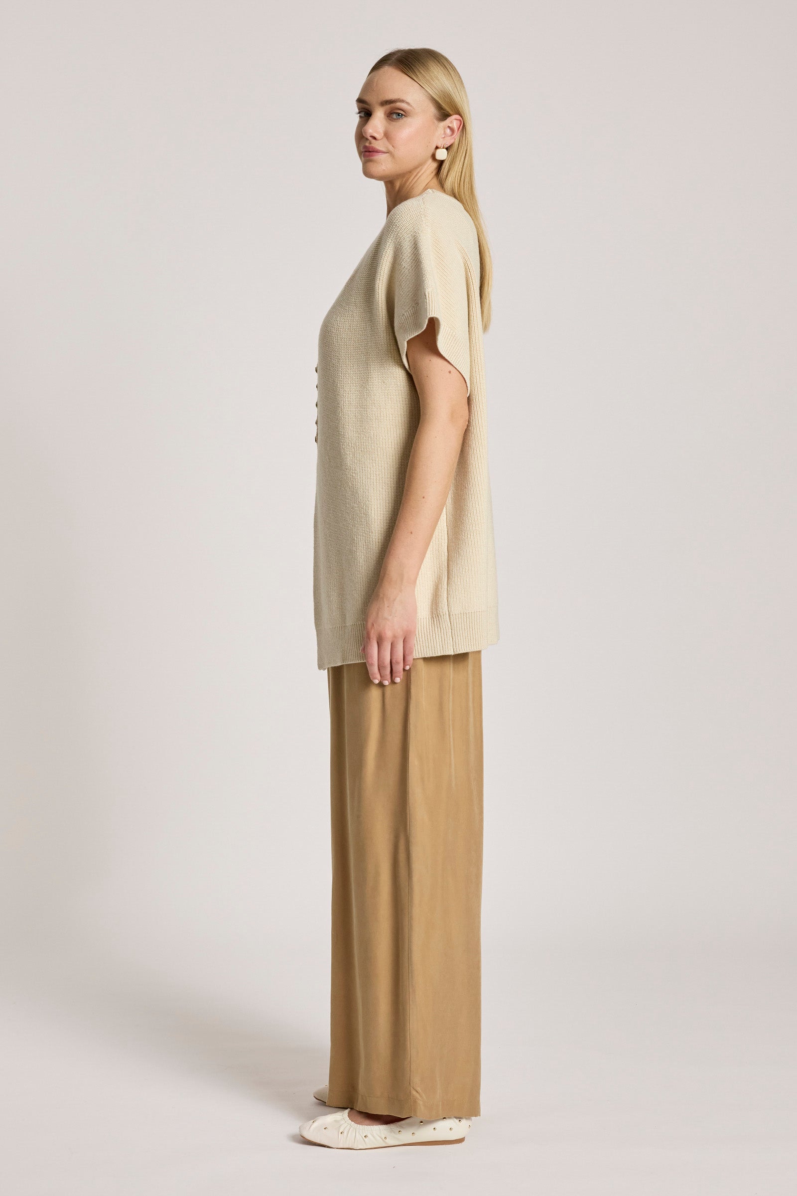 Berber Vest Cardigan - Dune