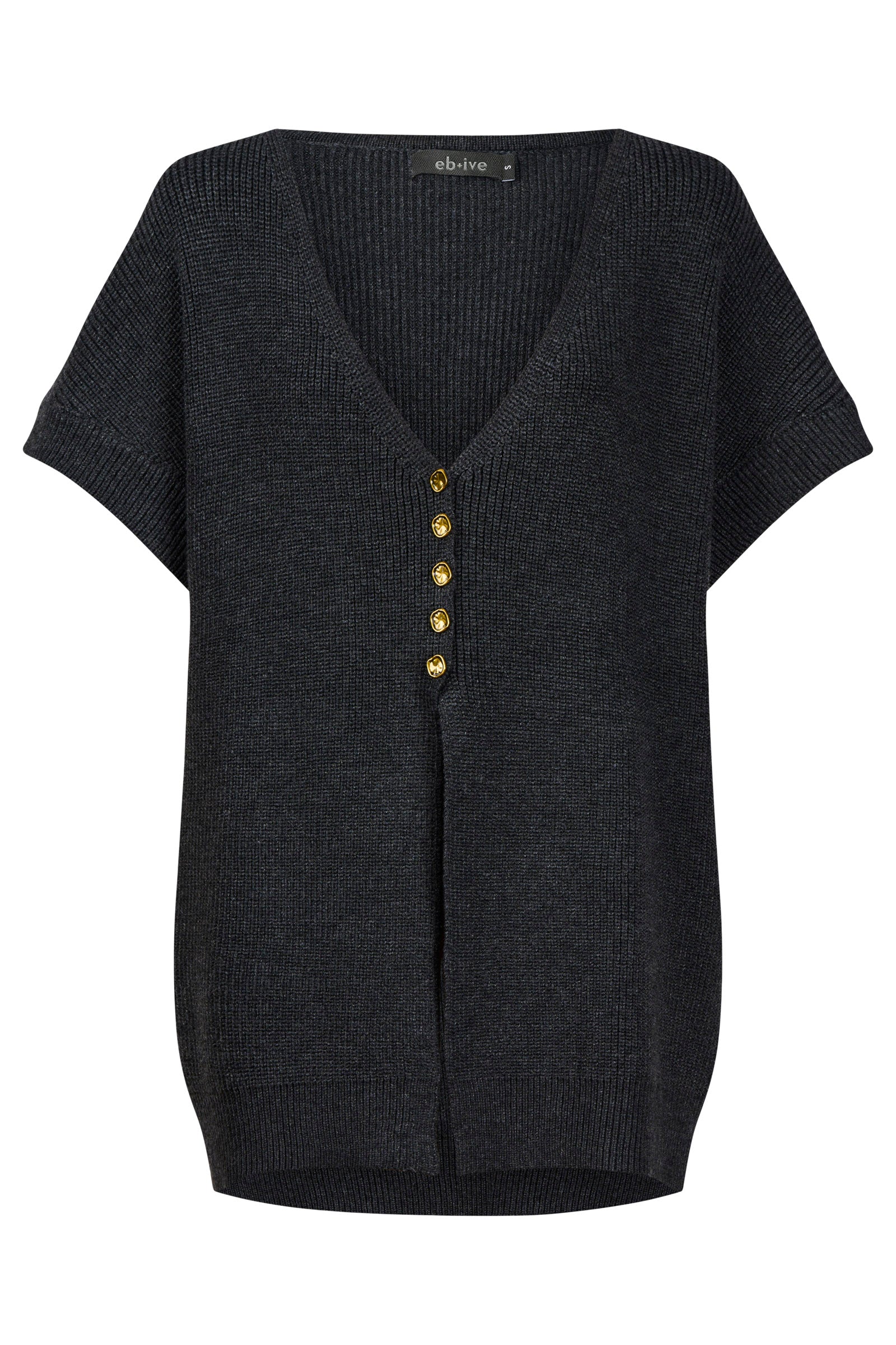 Berber Vest Cardigan - Char