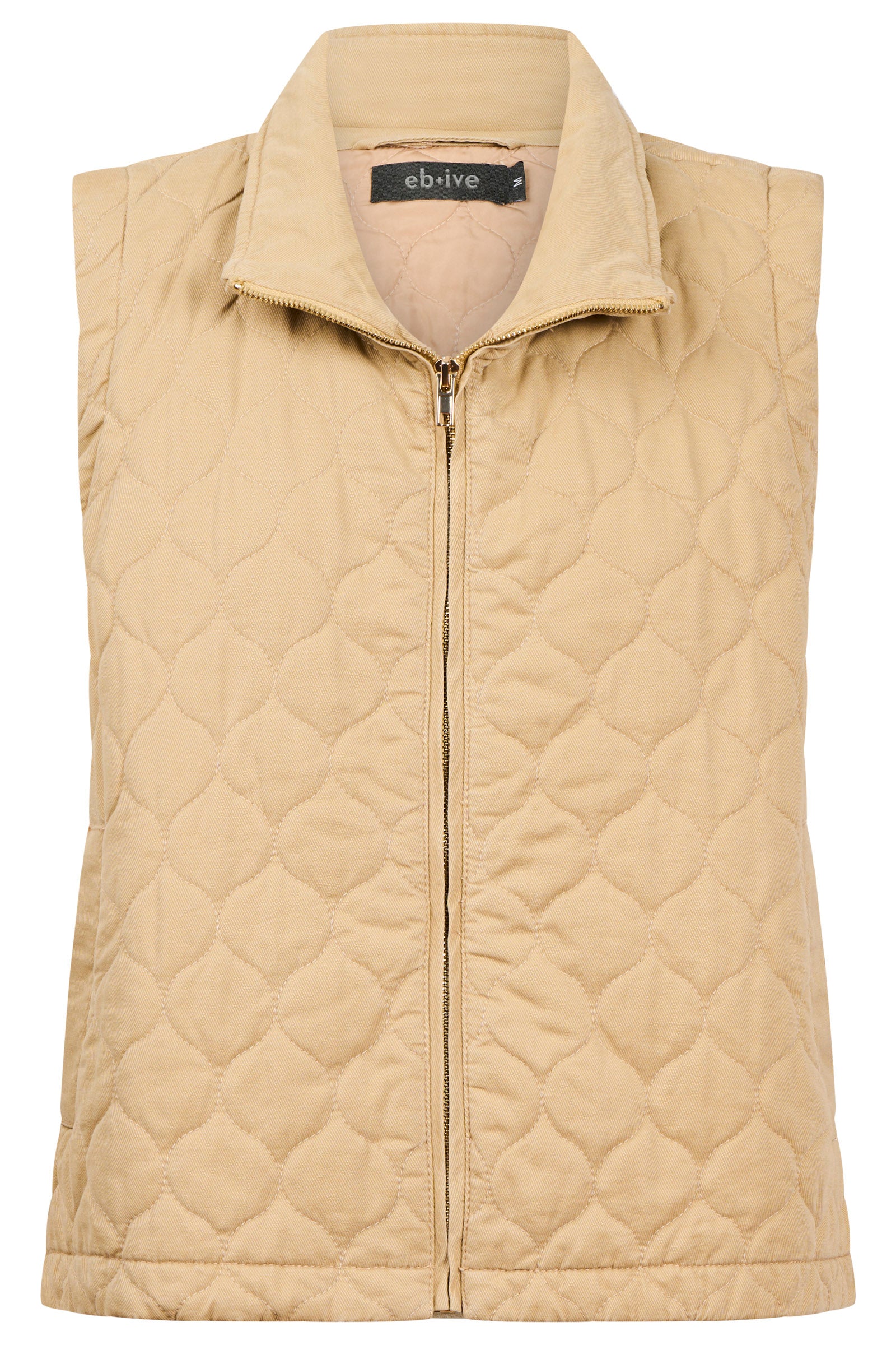Sansi Quilted Crop Vest - Dune