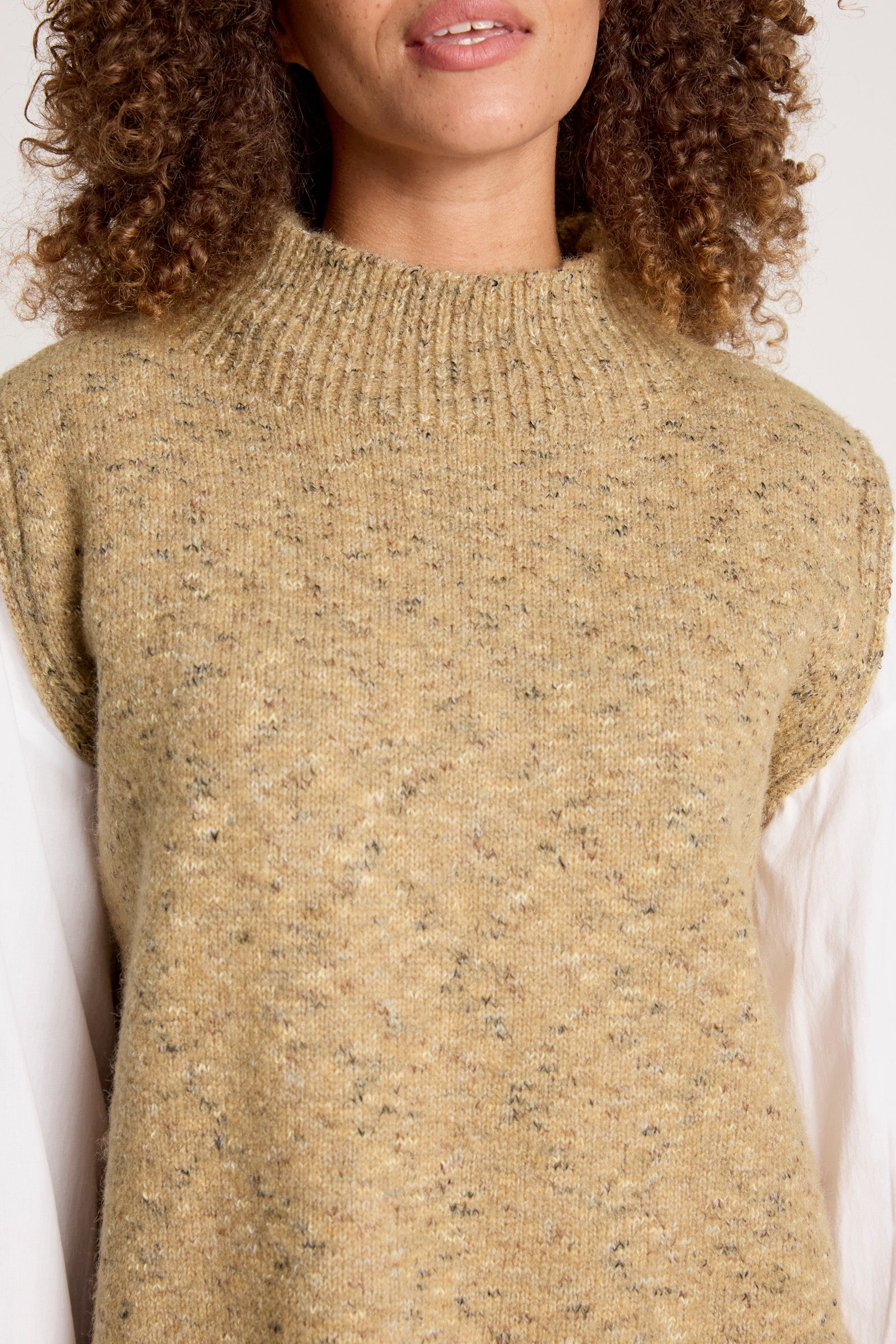Zarda Knit Vest - Mocha
