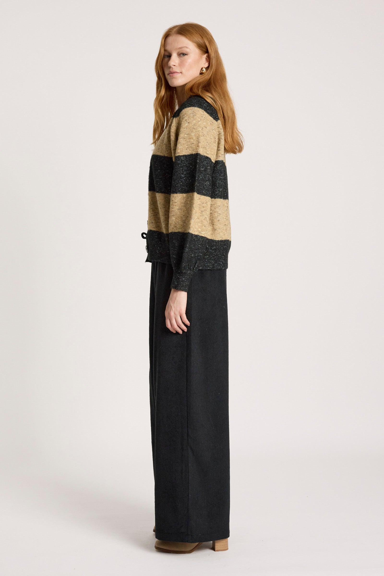 Zarda Cardigan - Mocha/Black