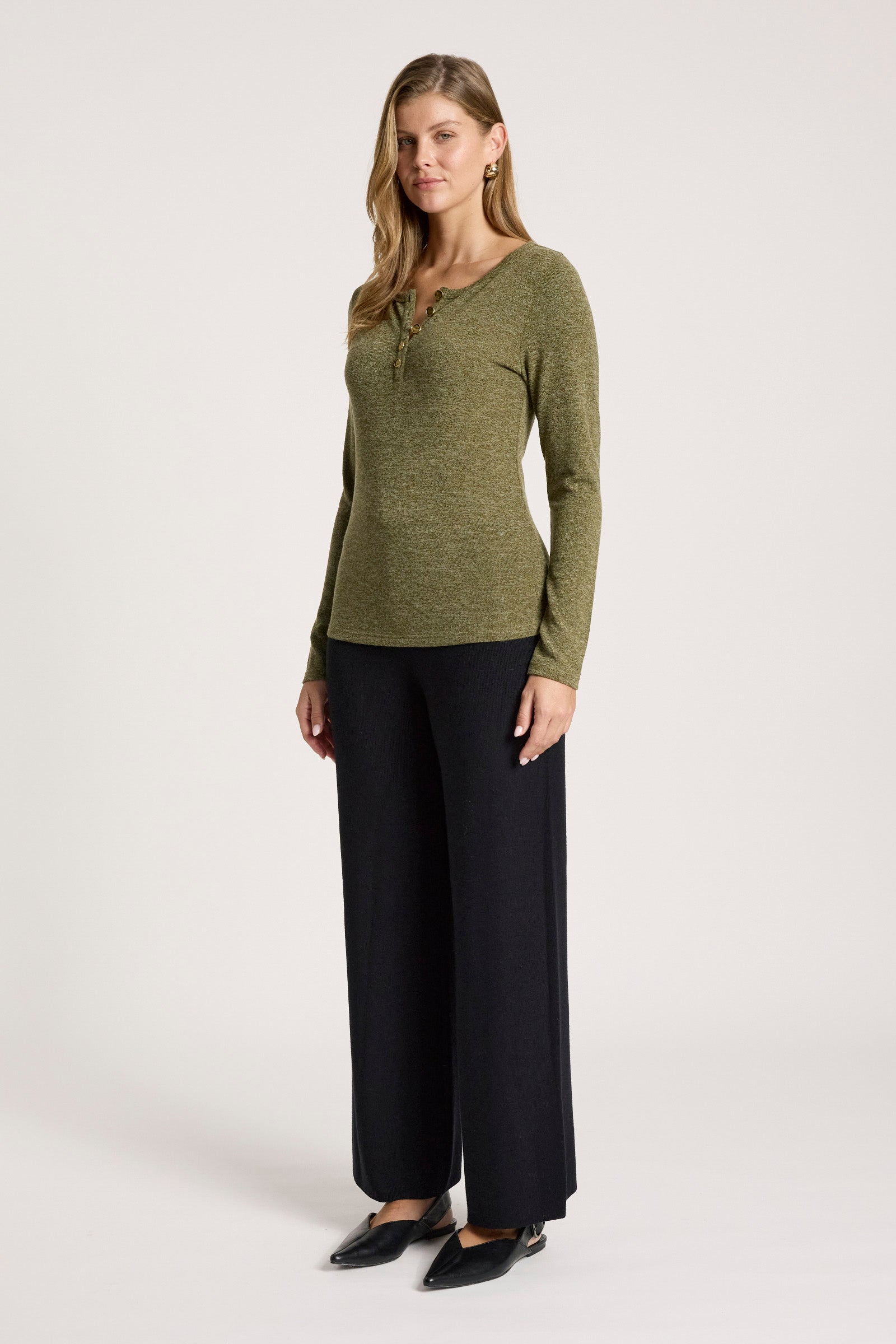 Rumi Long Sleeve Top - Olive