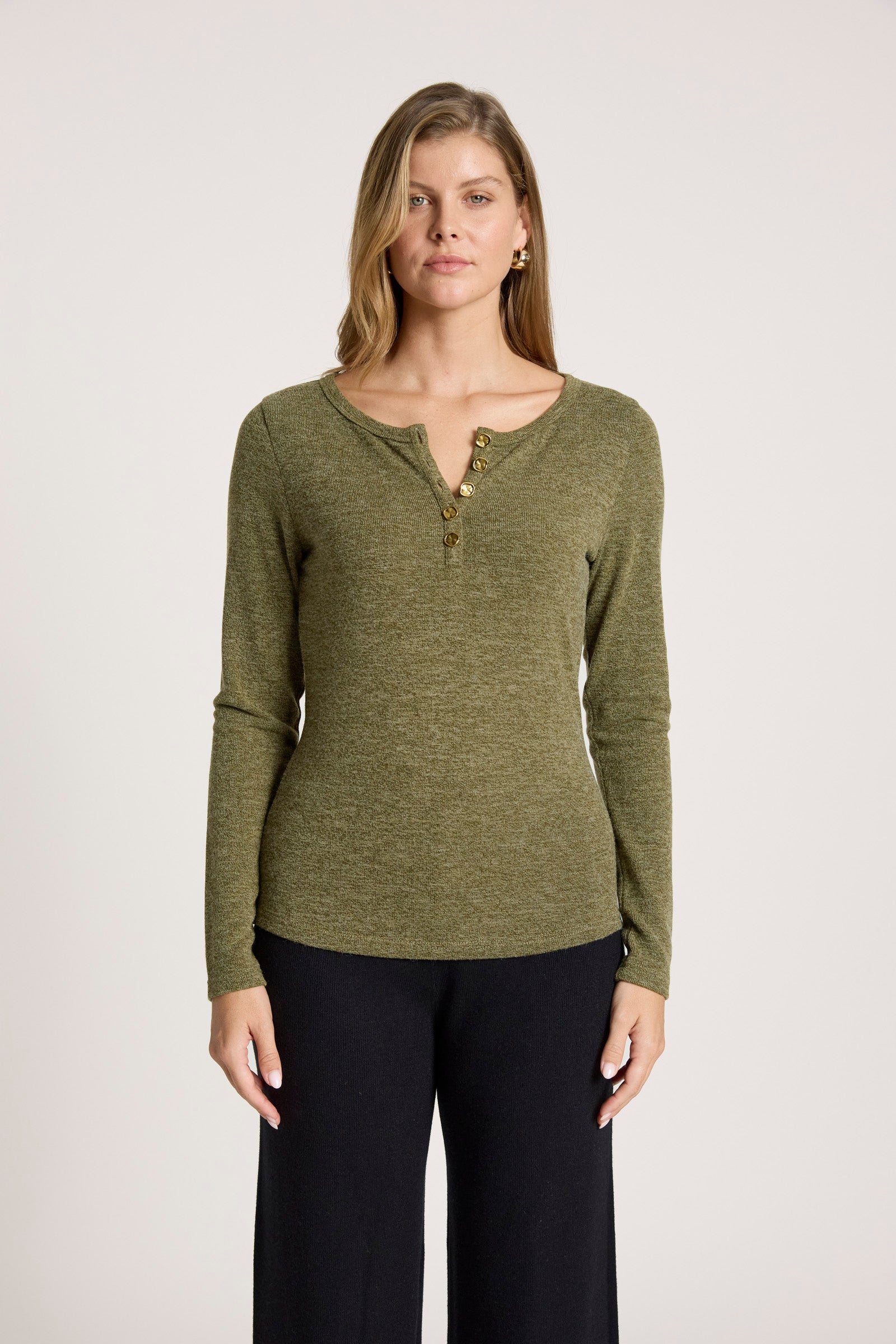 Rumi Long Sleeve Top - Olive