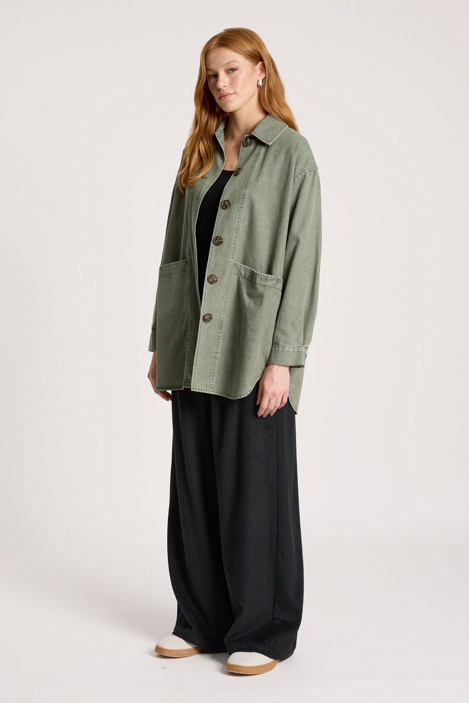 Bodhi Denim Jacket - Olive