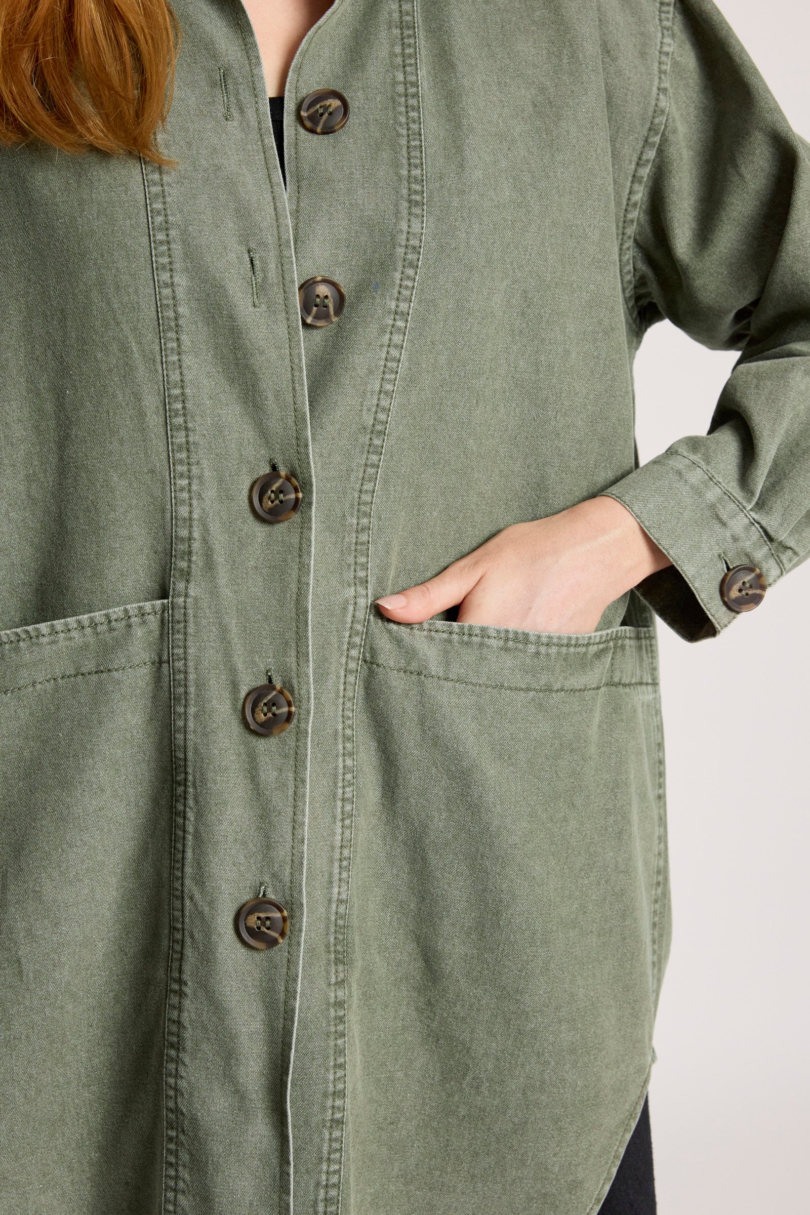Bodhi Denim Jacket - Olive