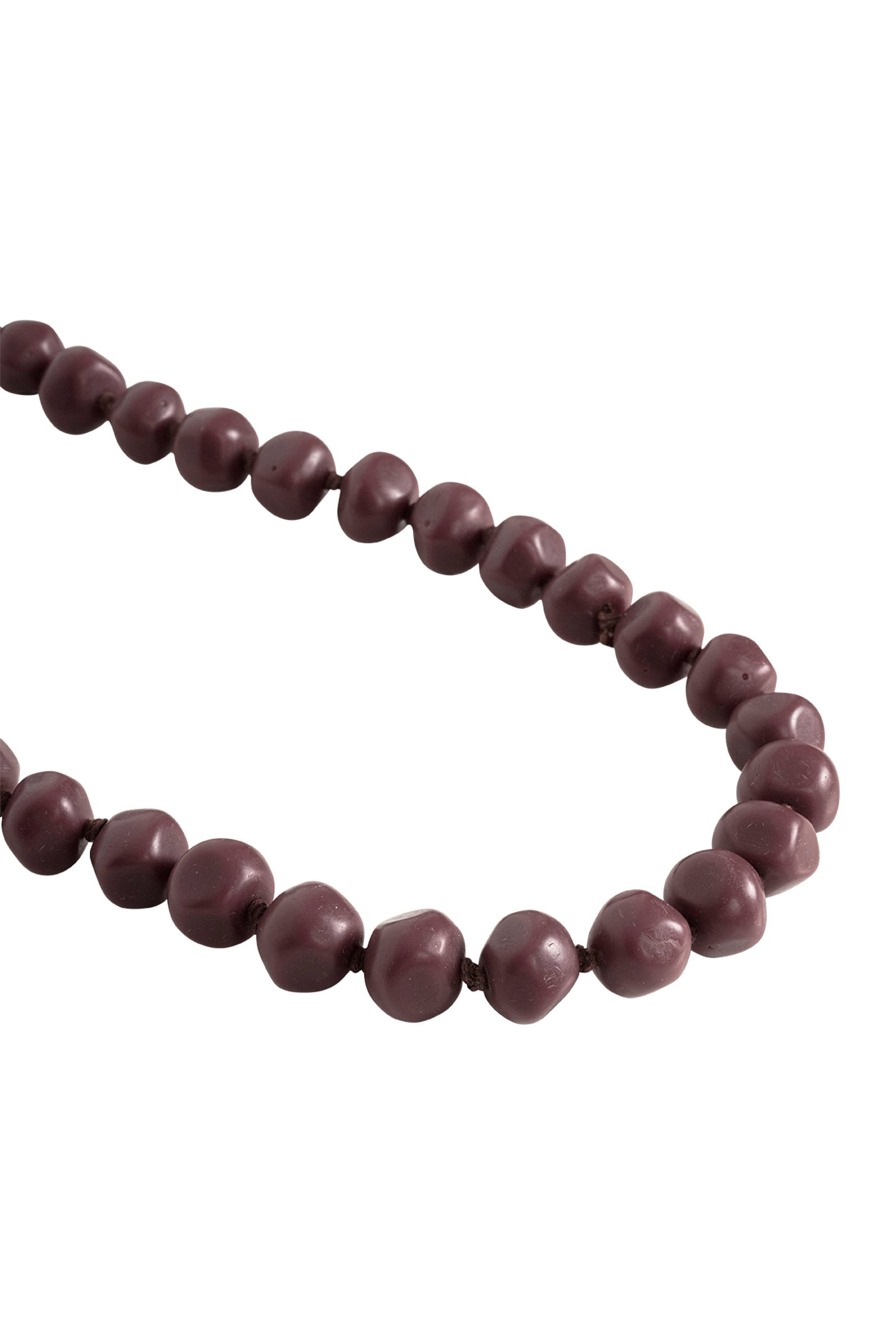 Maasai Long Necklace - Mahogany
