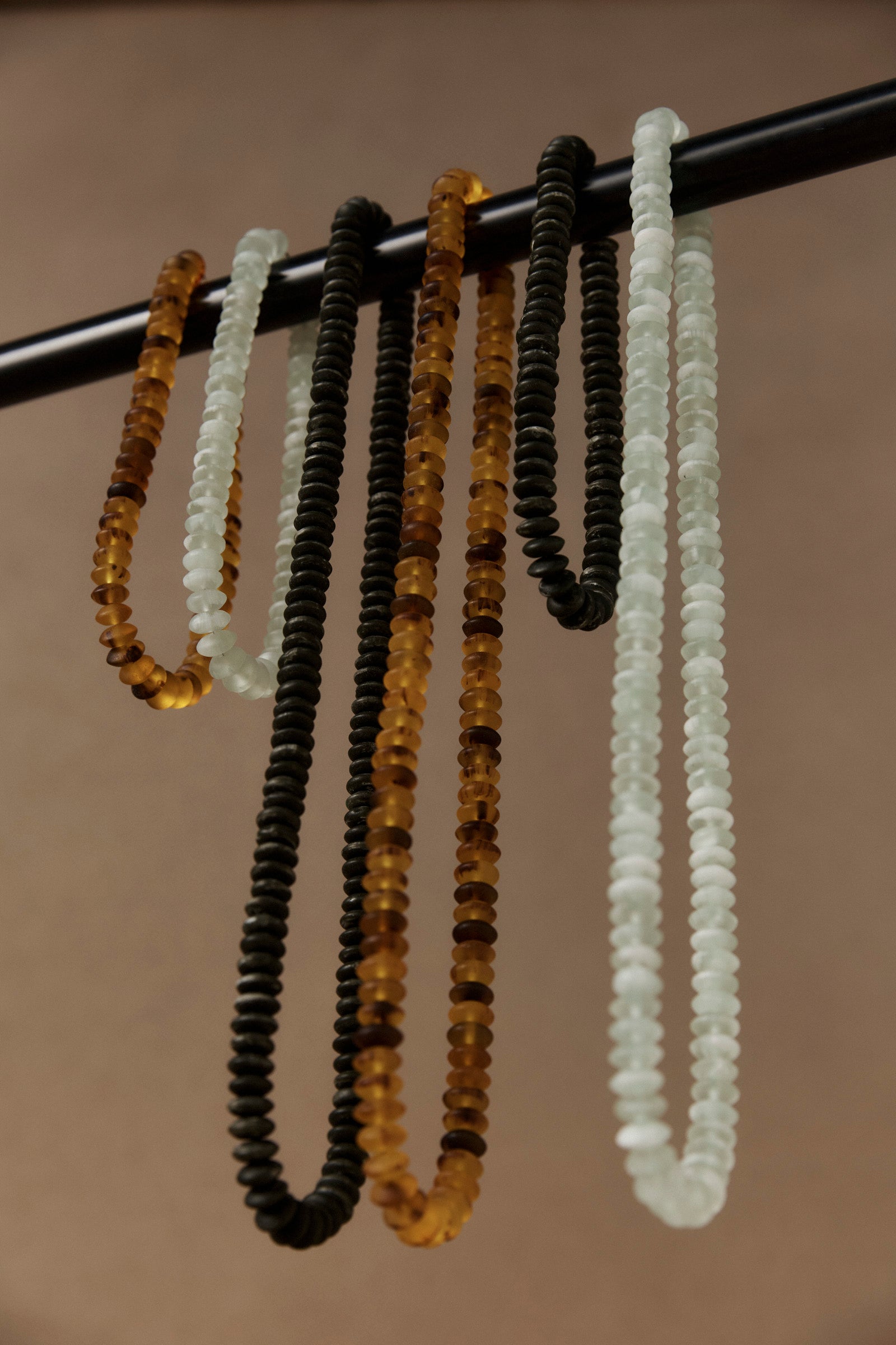 Zarda Long Necklace - Mocha