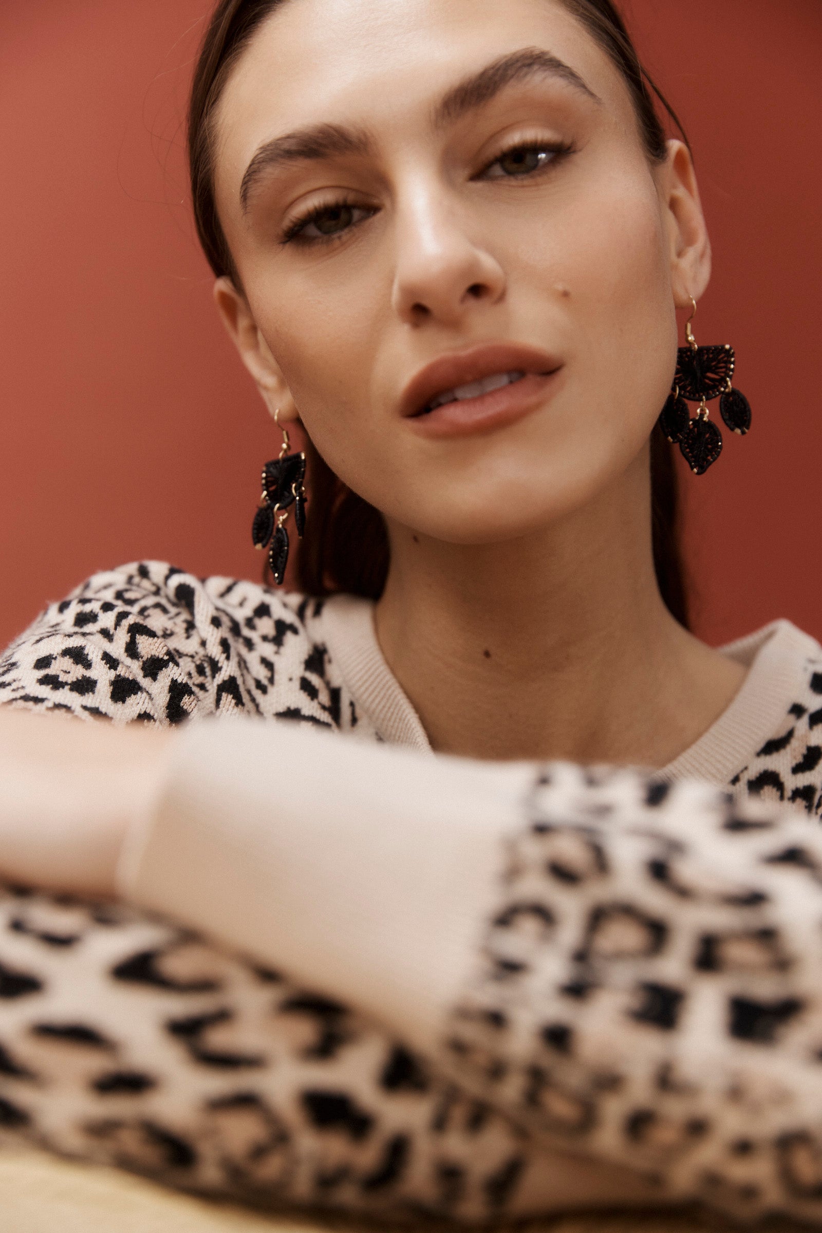 Berber Earring - Black Drop