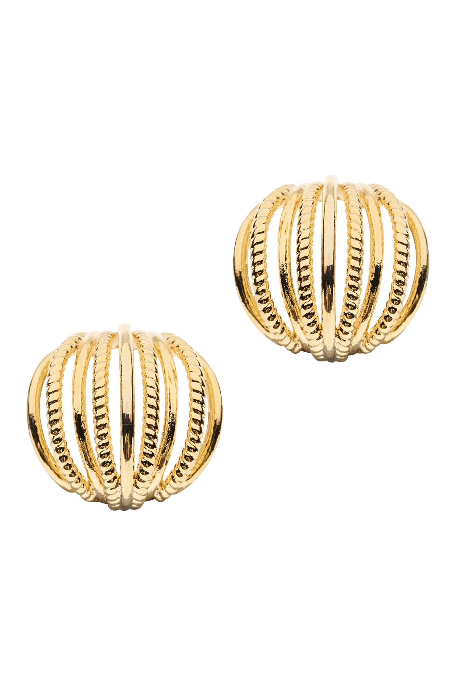 Roma Earring - Gold Curve