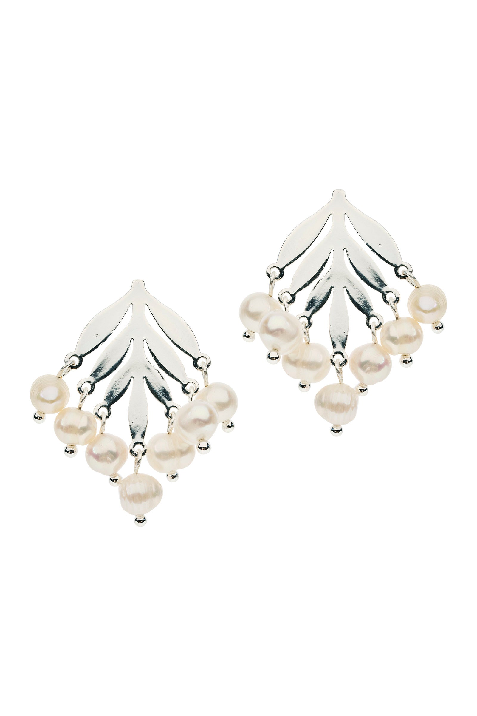 Sansi Pearl Earring - Silver Pearl