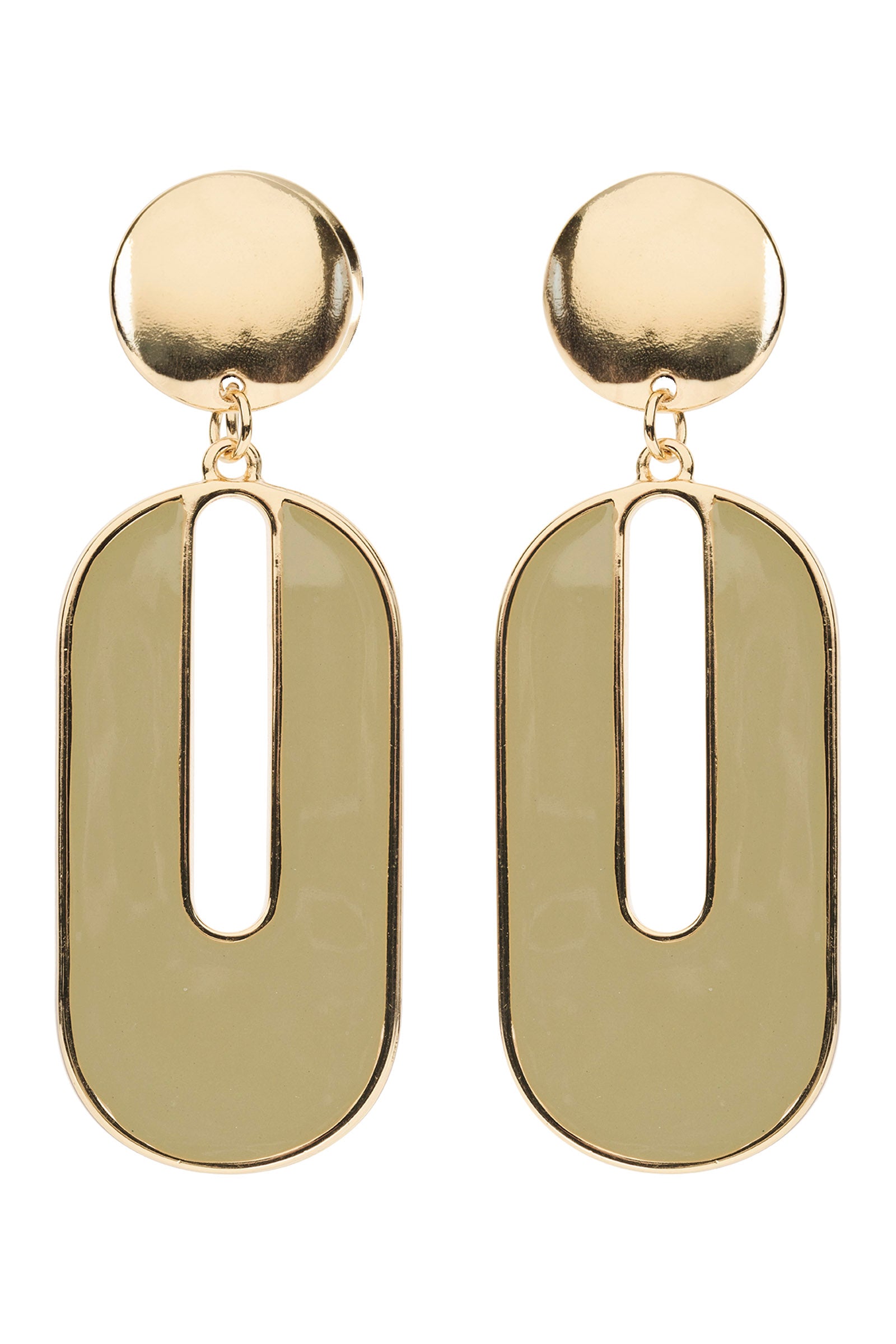 Amira Oval Earring - Pampas