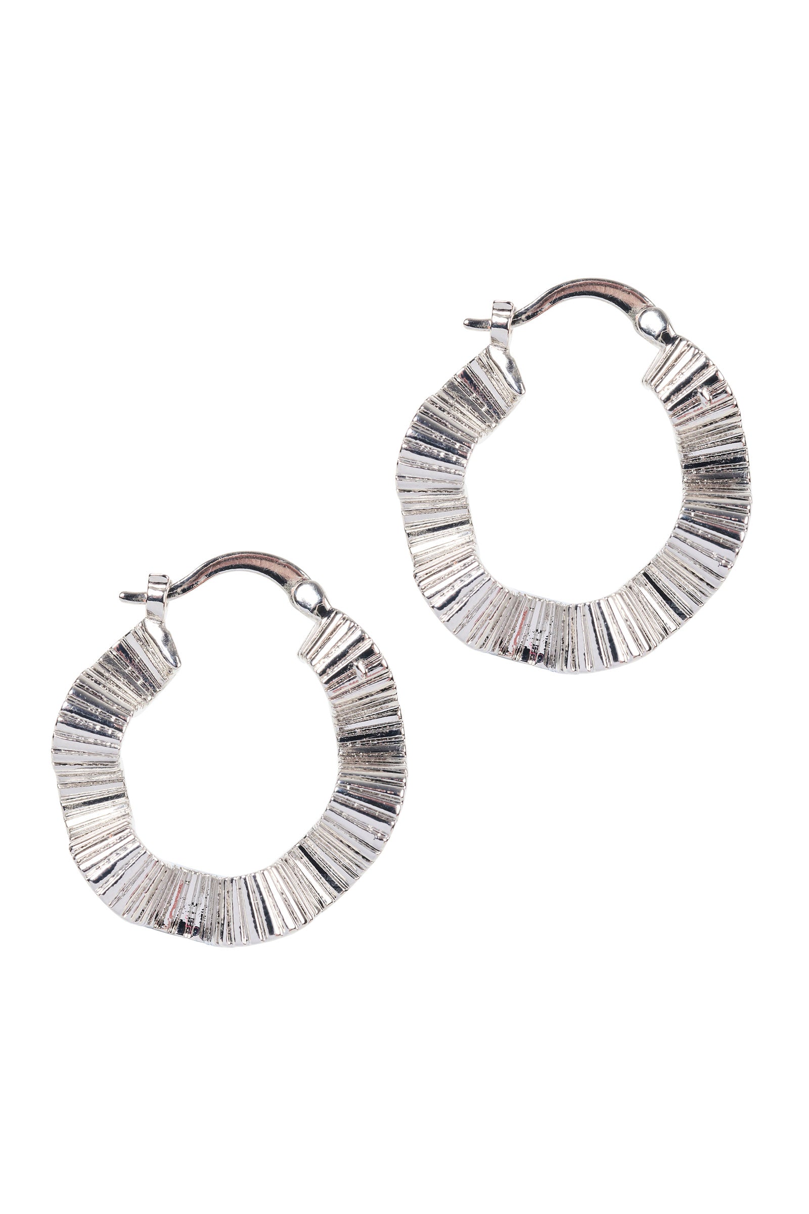 Himba Scallop Hoop - Silver