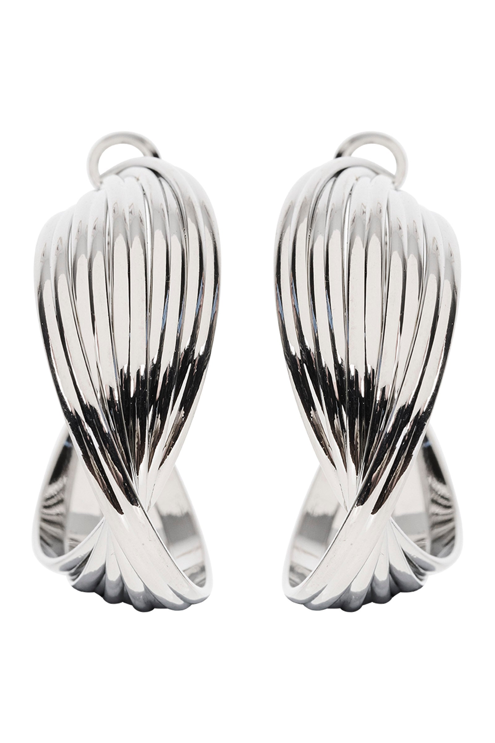 Himba Twist Hoop - Silver