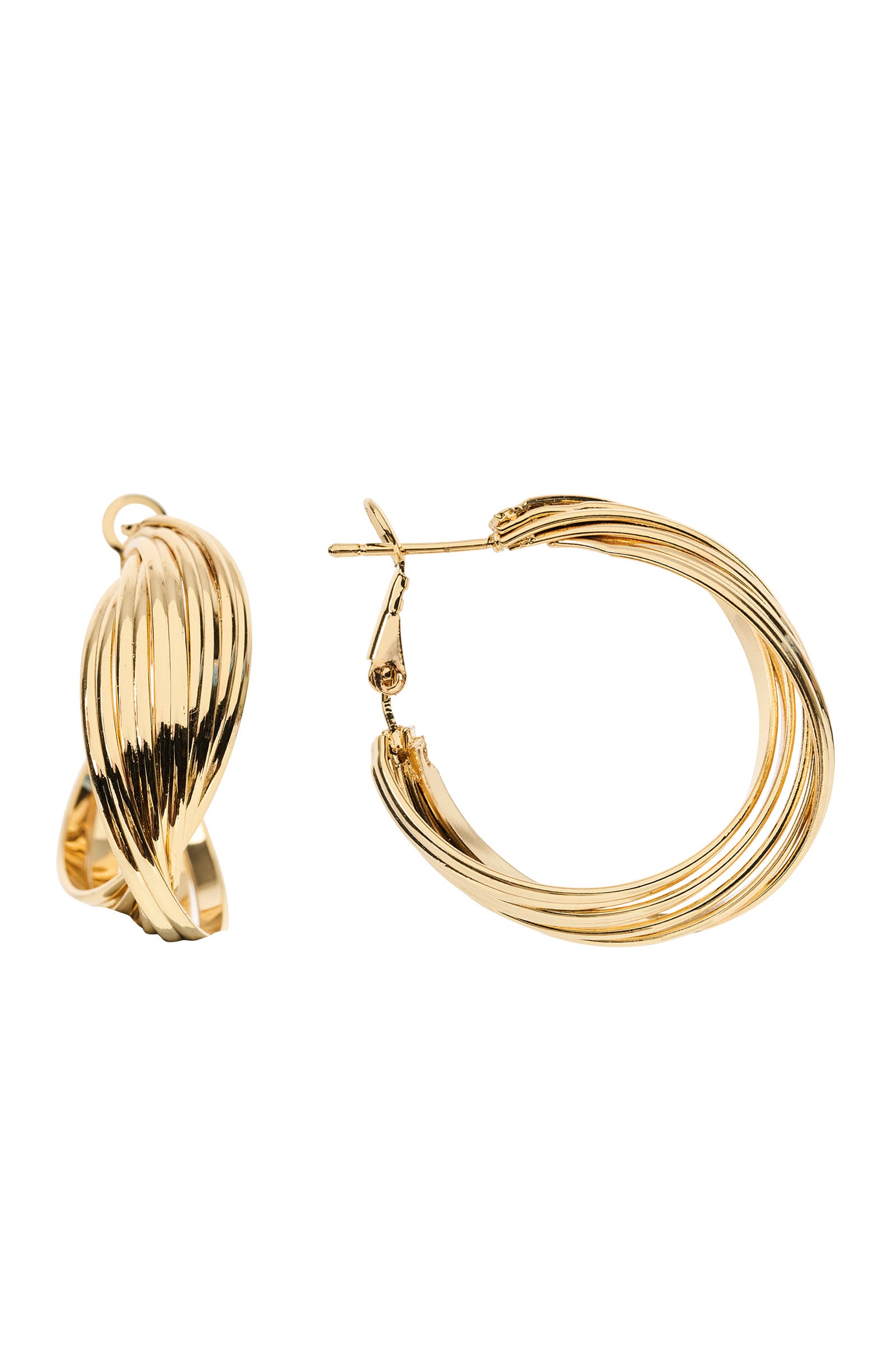 Himba Twist Hoop - Gold