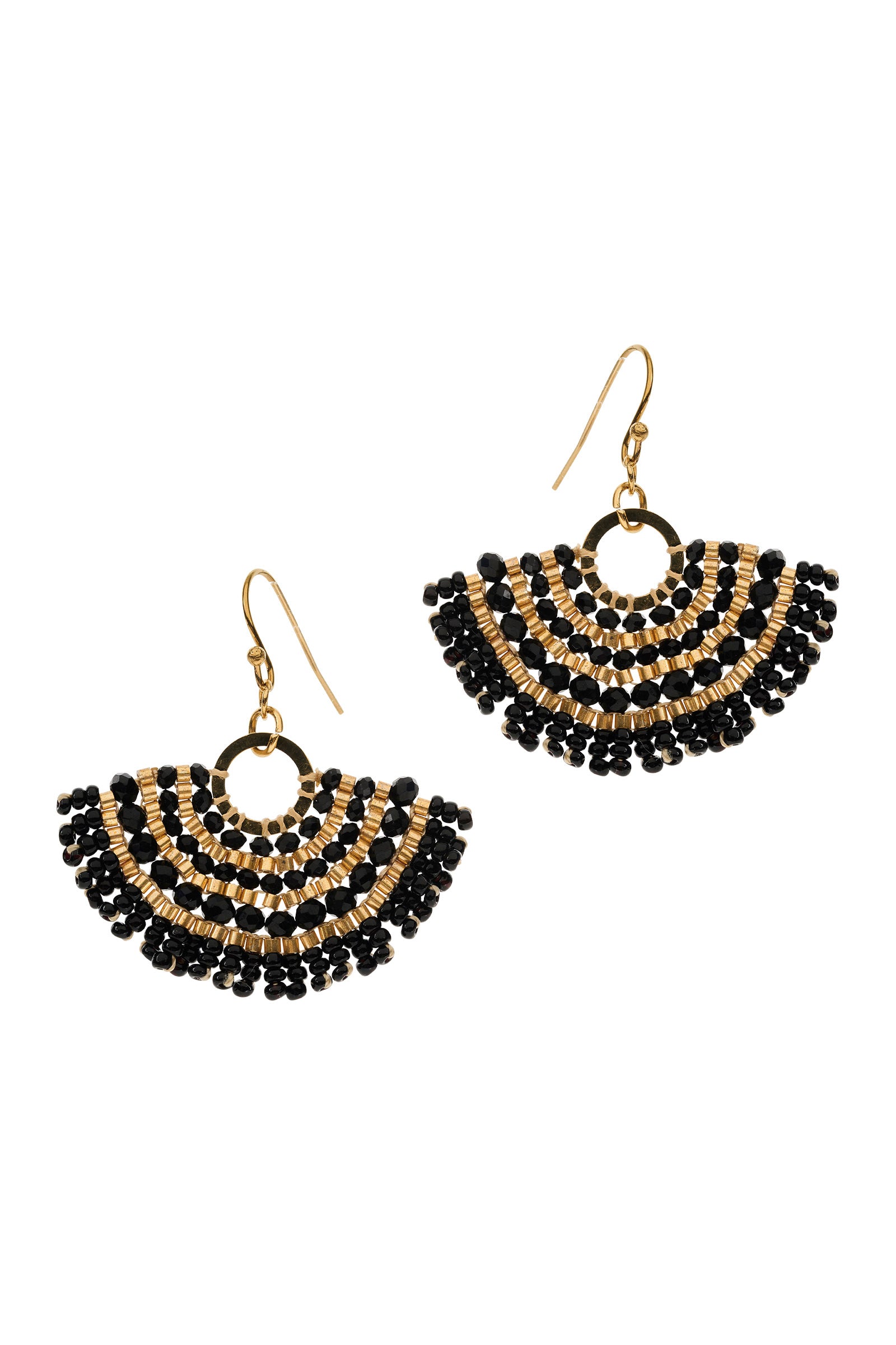 Ayla Fan Earring - Black