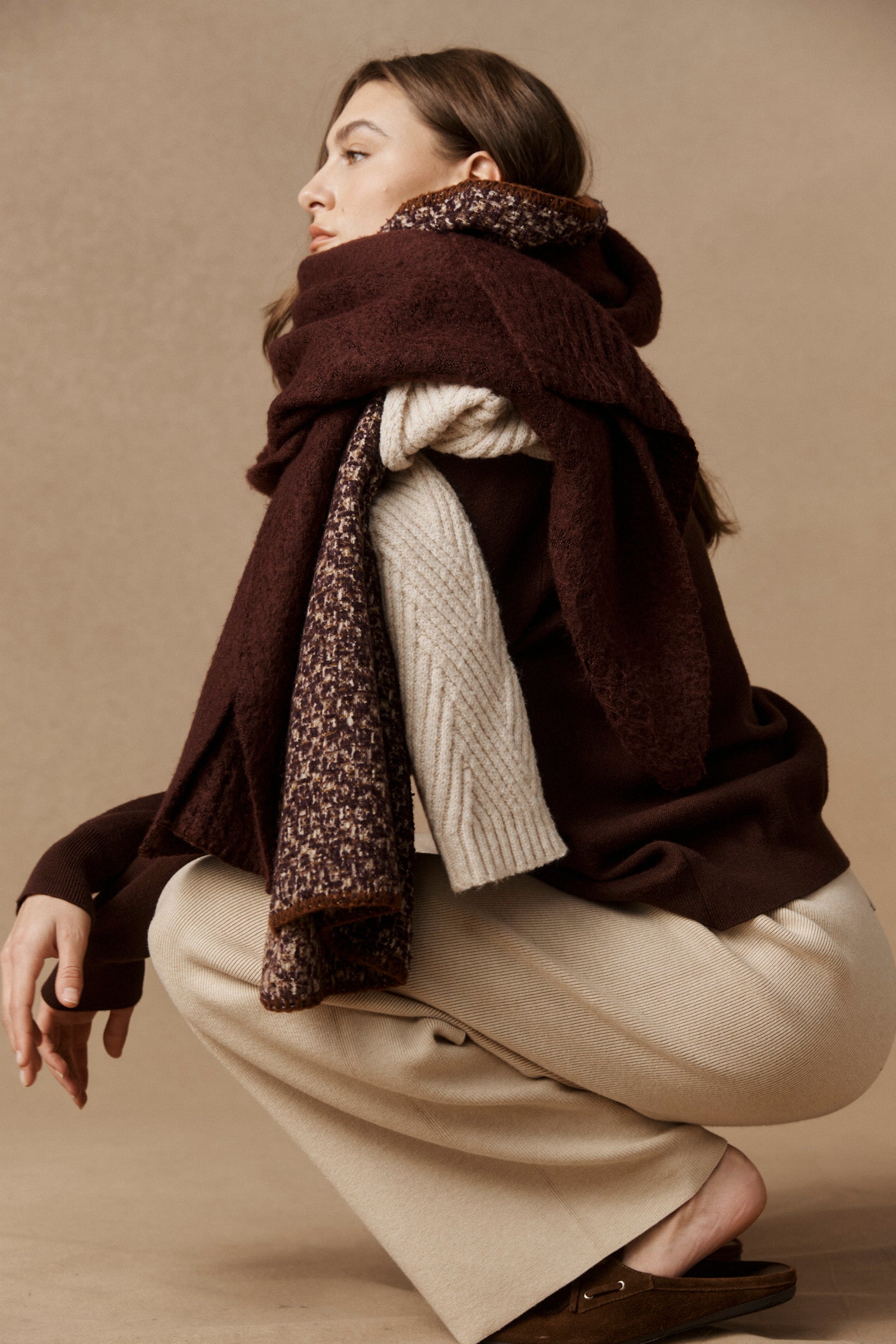 Amina Scarf - Mahogany