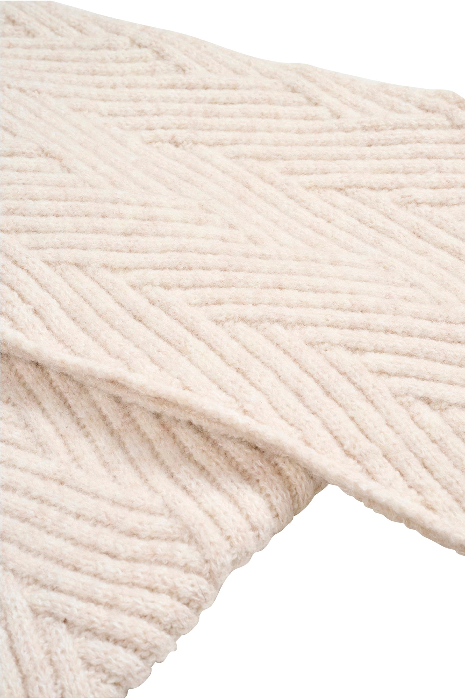 Sable Knit Scarf - Bisque