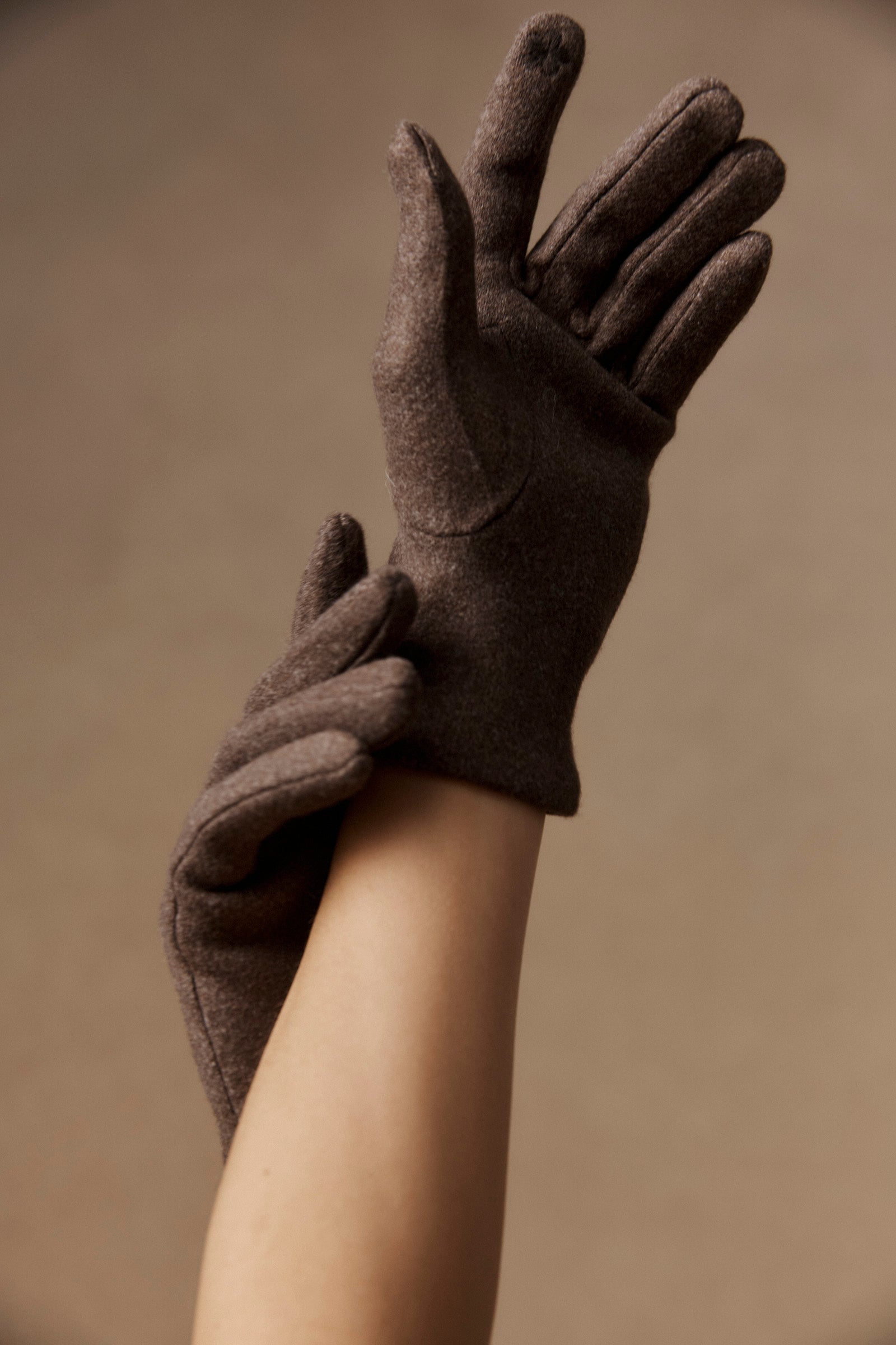 Berber Rib Glove - Cocoa