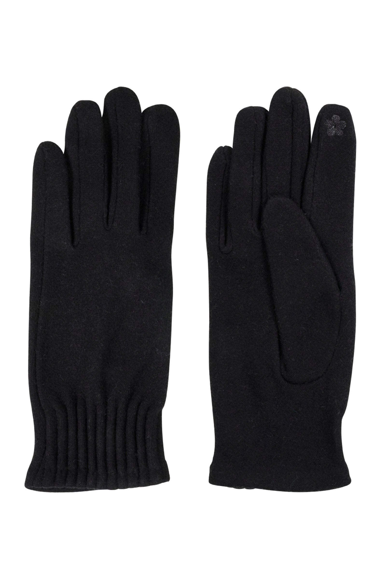Berber Rib Glove - Black