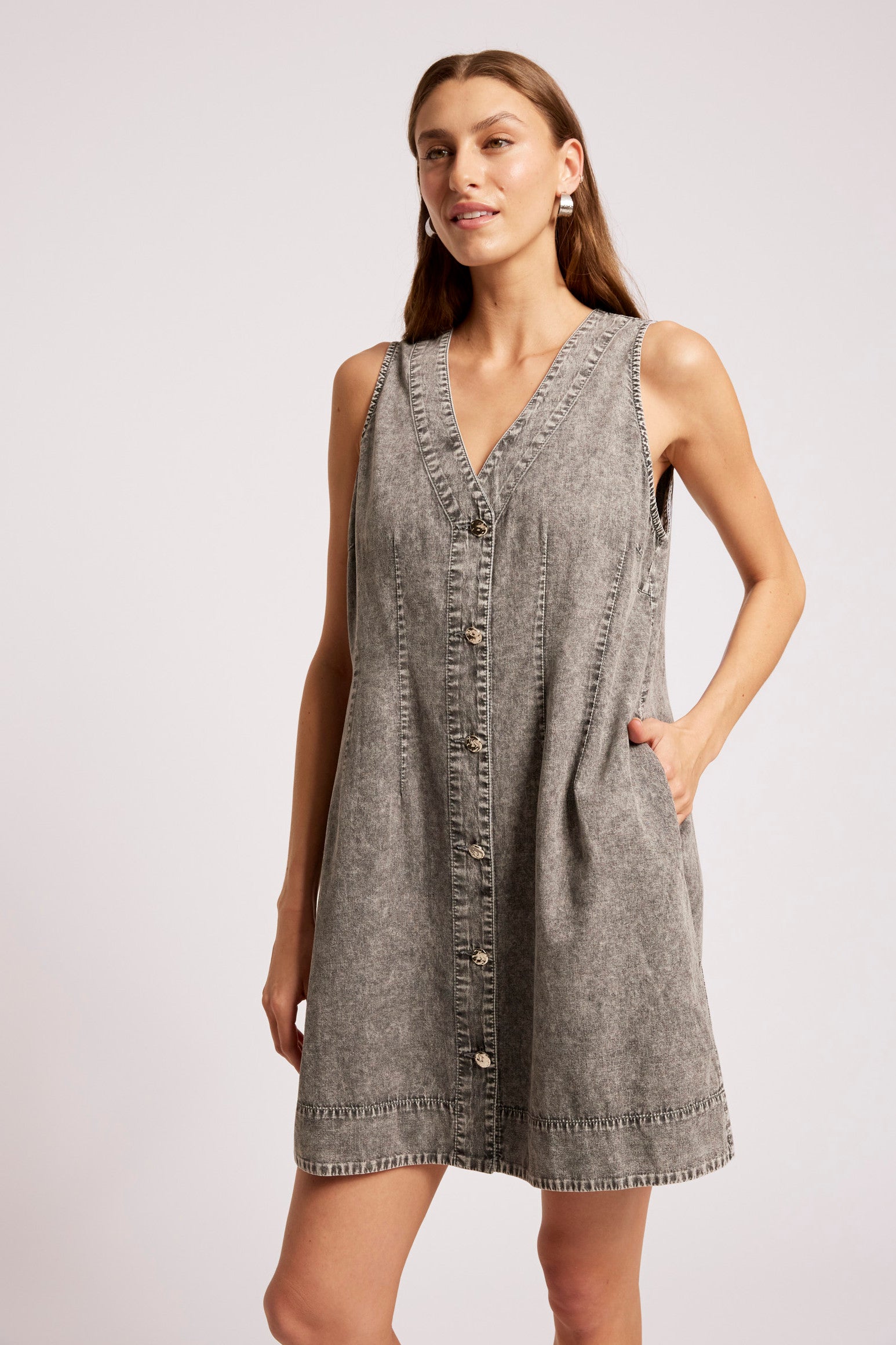 Roam Tank Dress - Ash