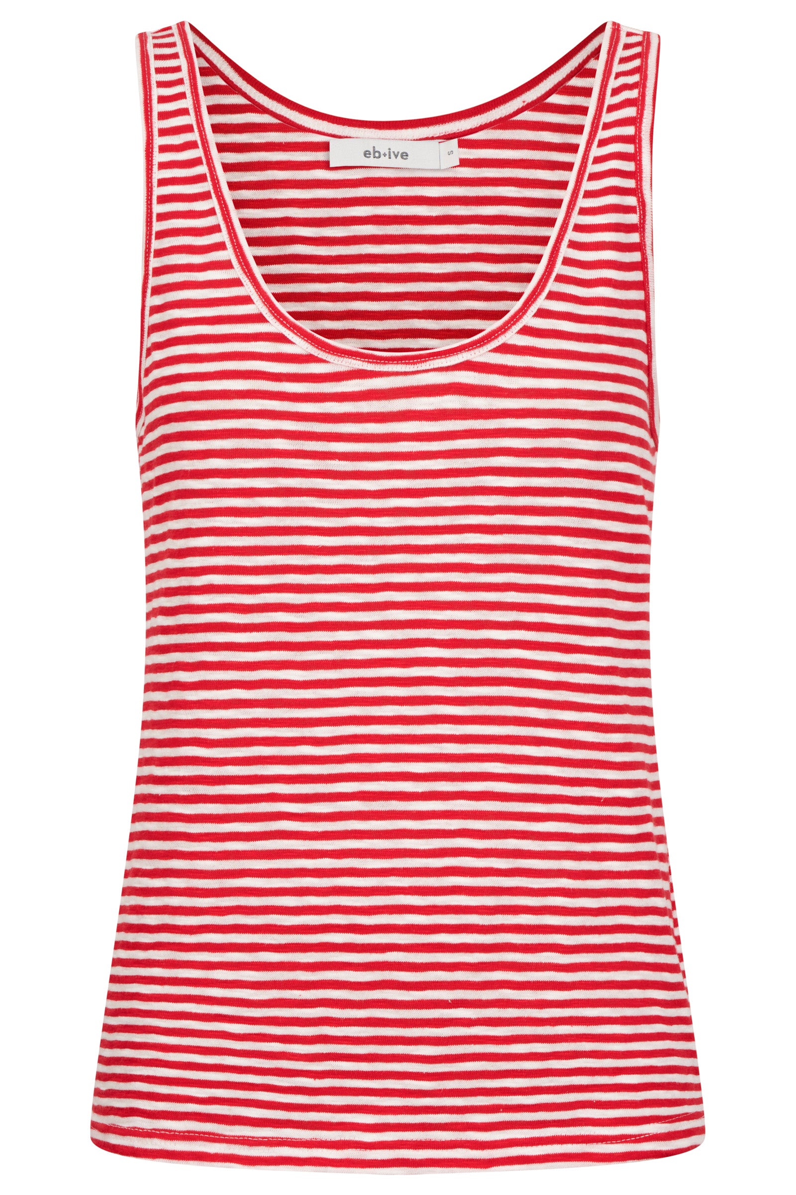 Casa Striped Tank - Aperol / White