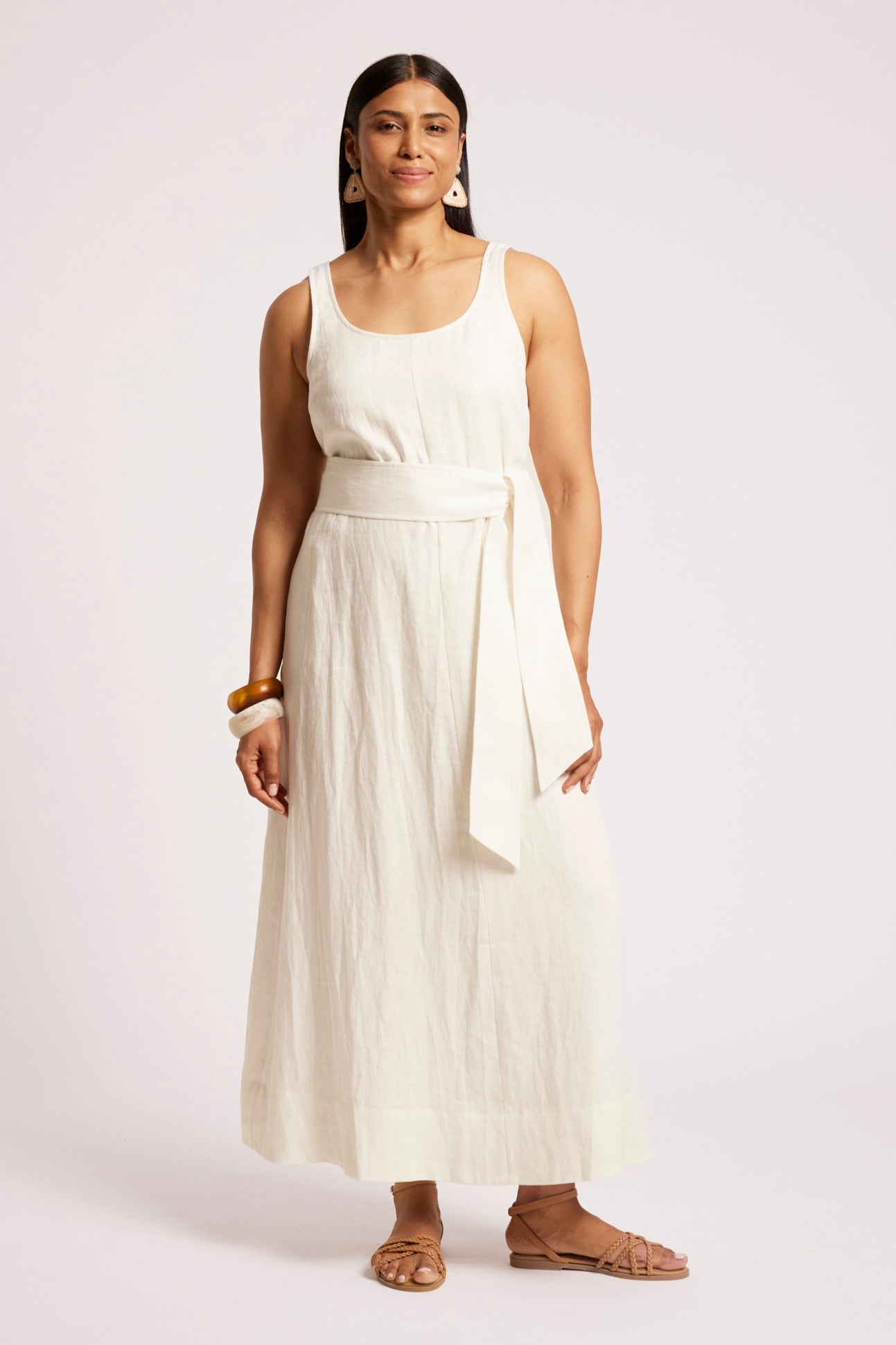 Cove Tank Maxi Dress - White