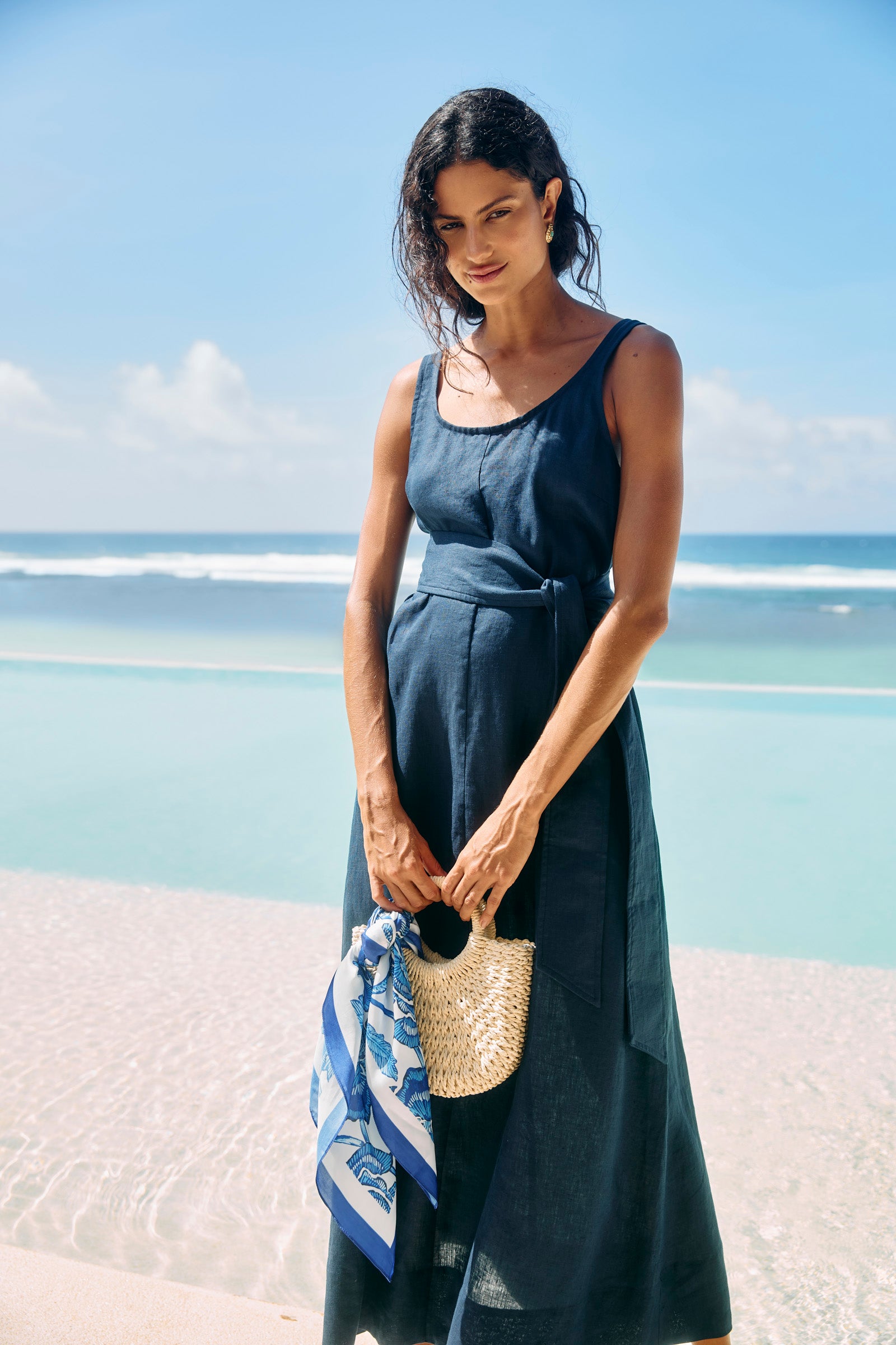 Cove Tank Maxi Dress - Indigo
