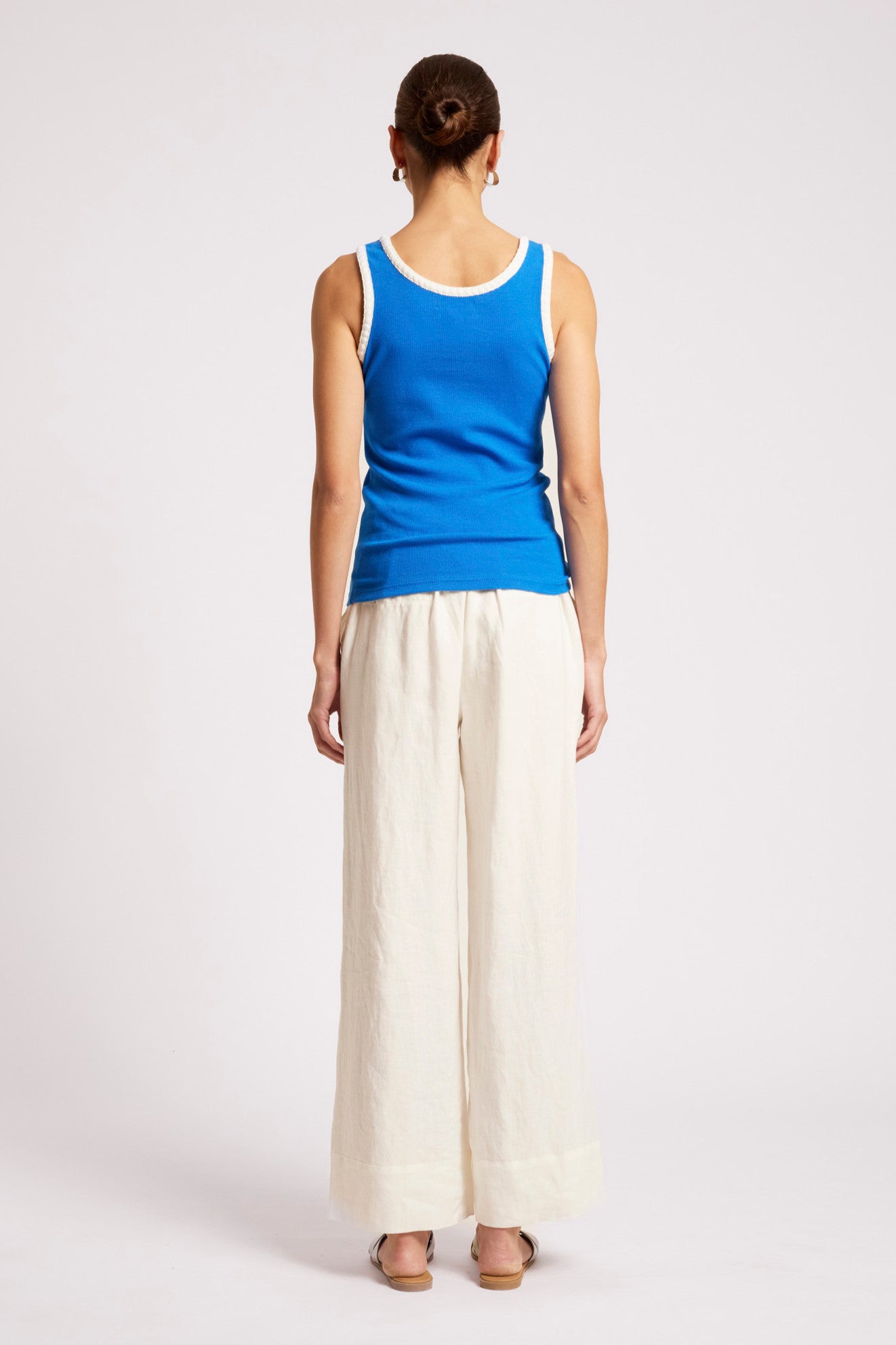 Maris Stitched Tank - Marine / White