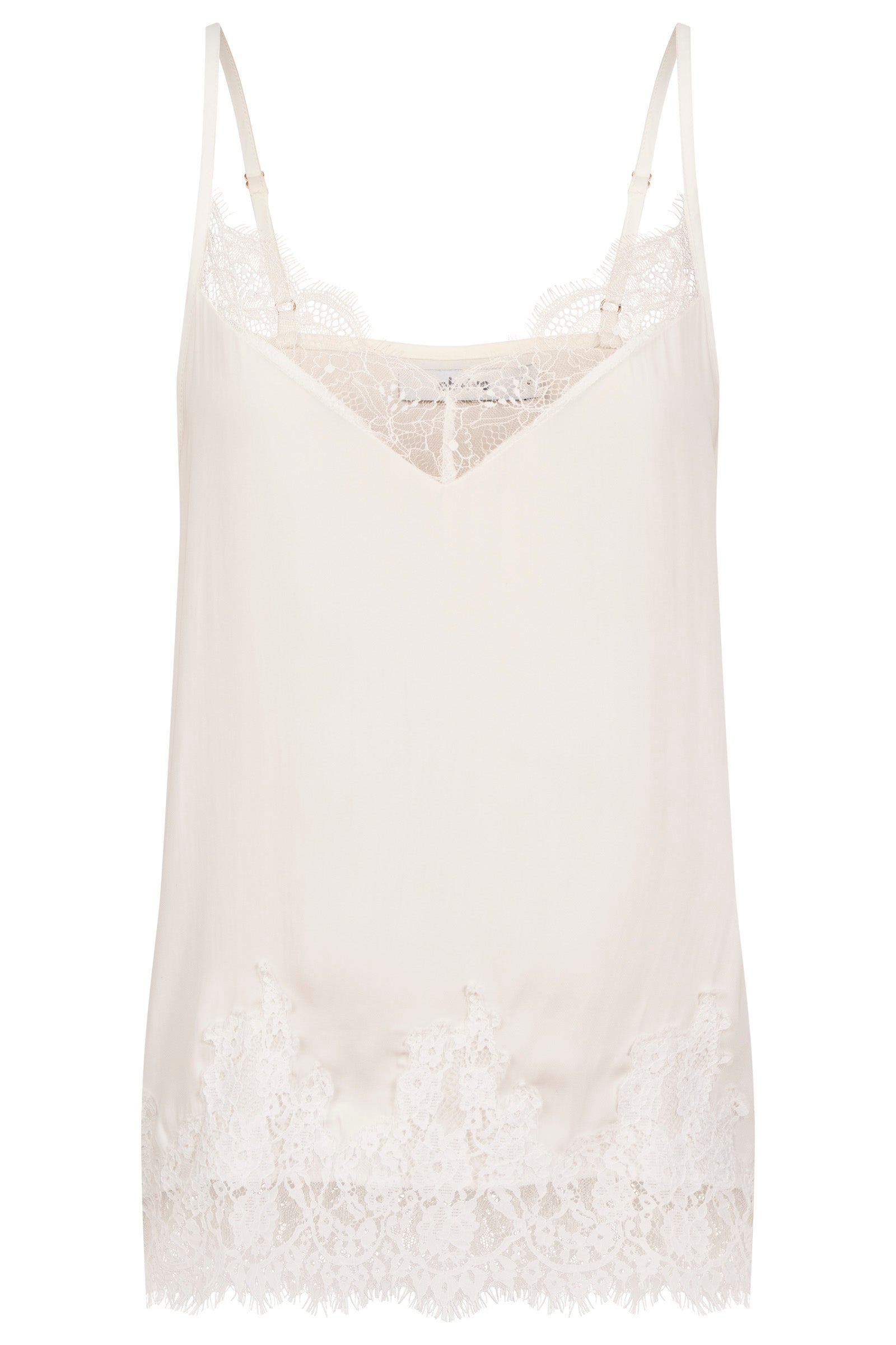 Drift Lace Tank - White