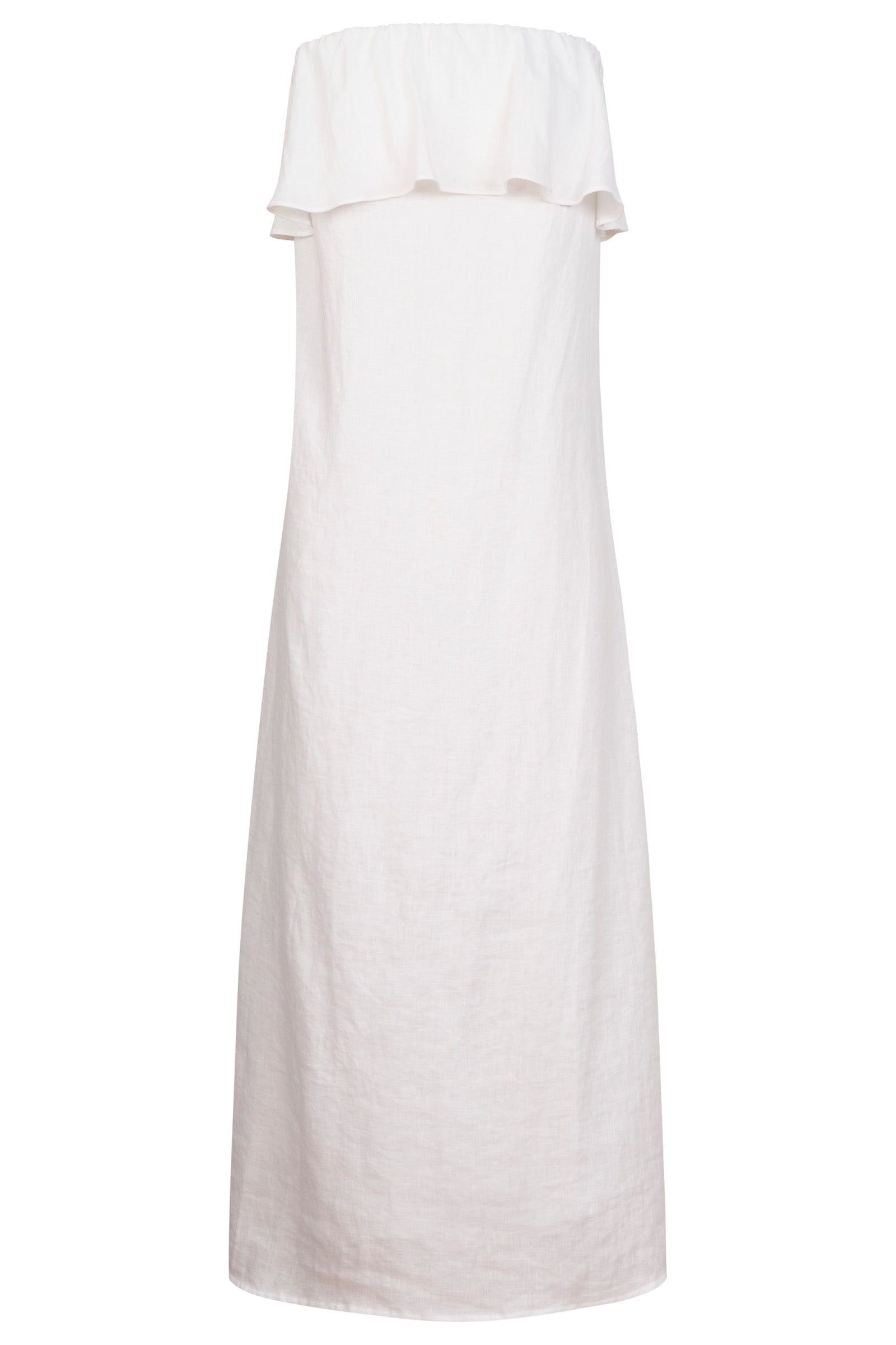 Maris Strapless Dress - White