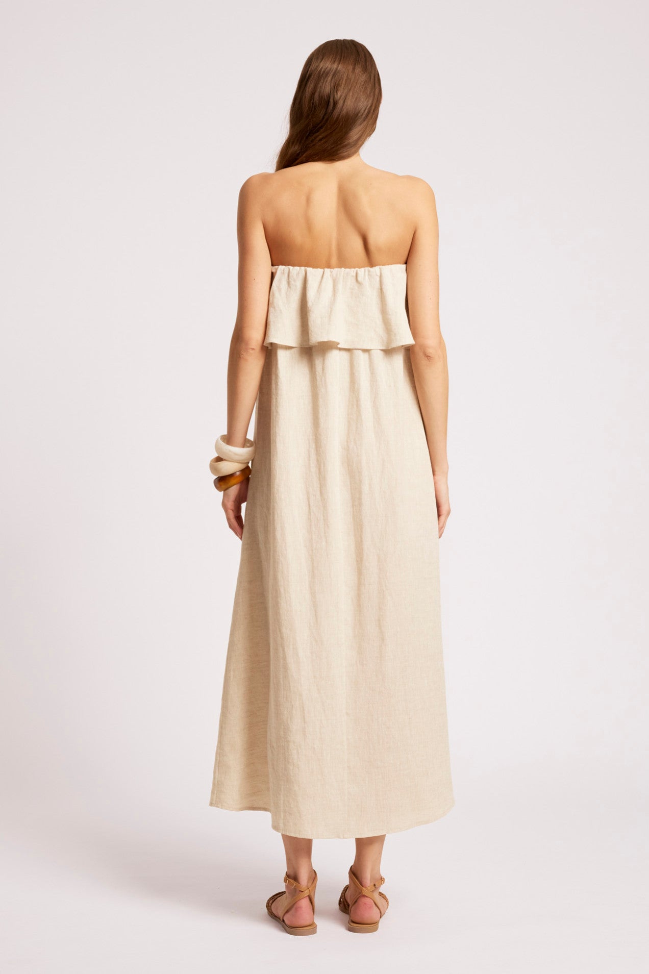 Maris Strapless Dress - Tusk
