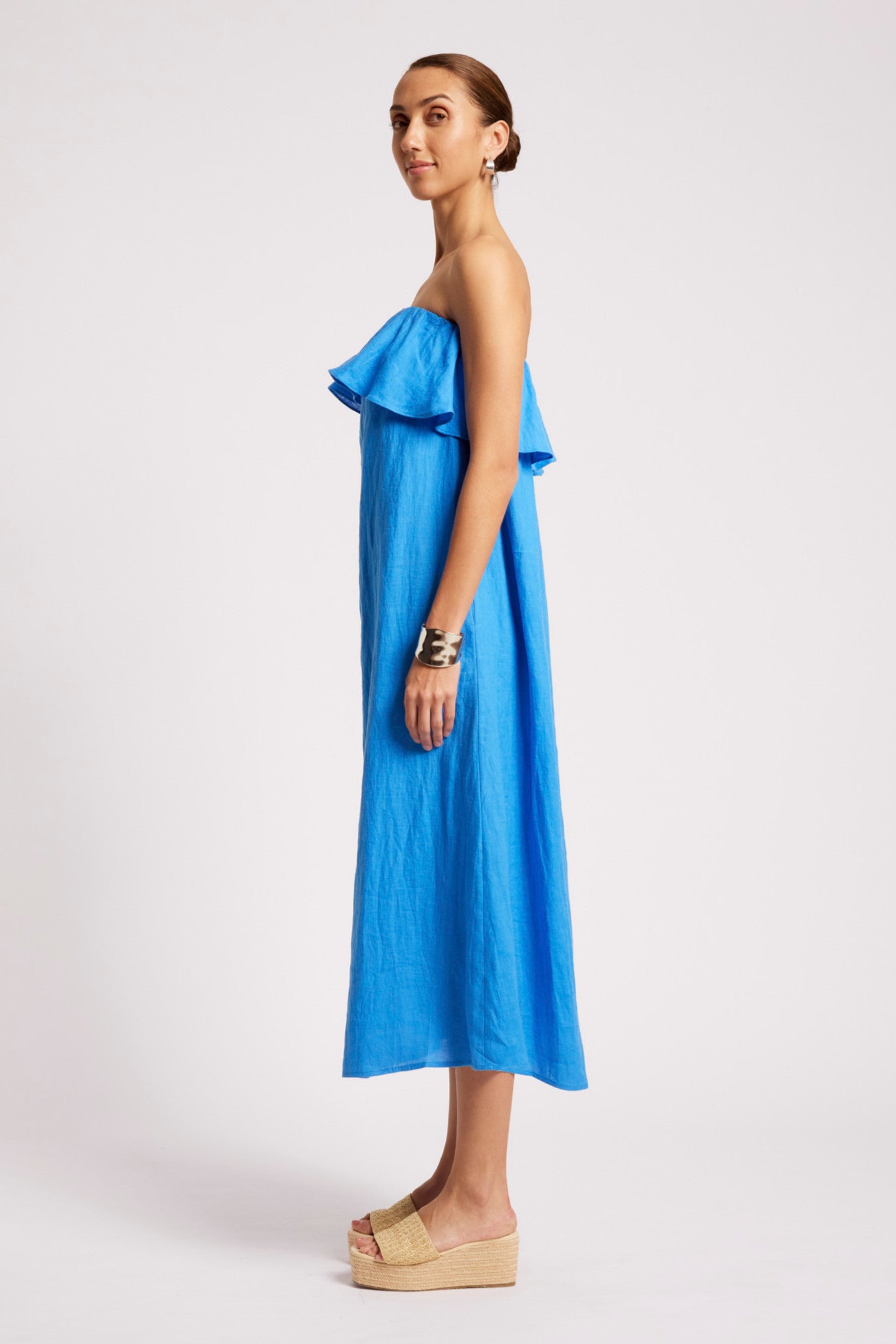 Maris Strapless Dress - Marine