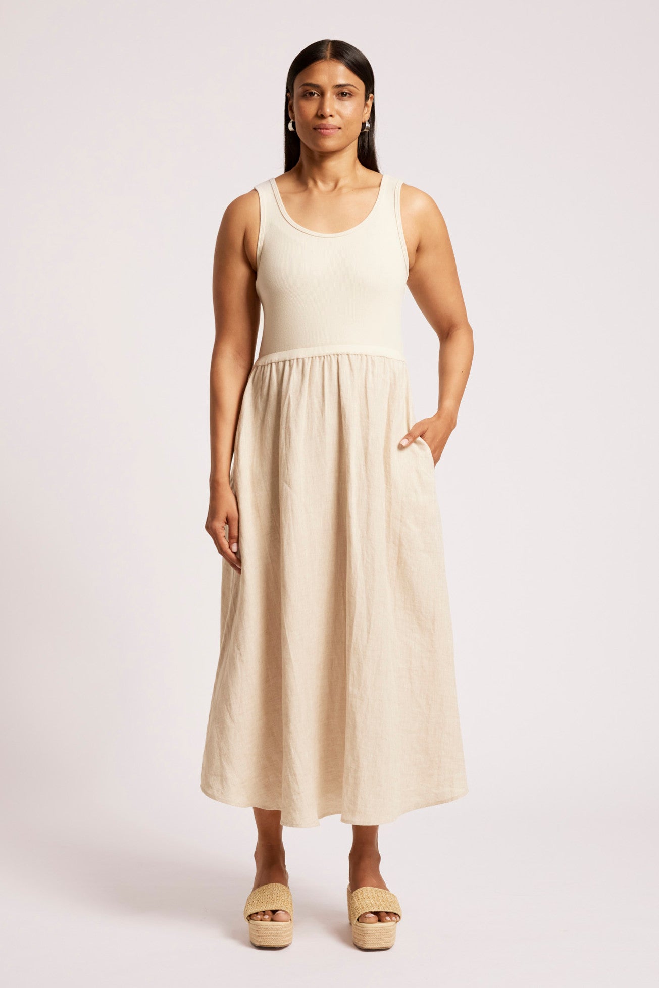 Maris Tank Maxi Dress - Tusk