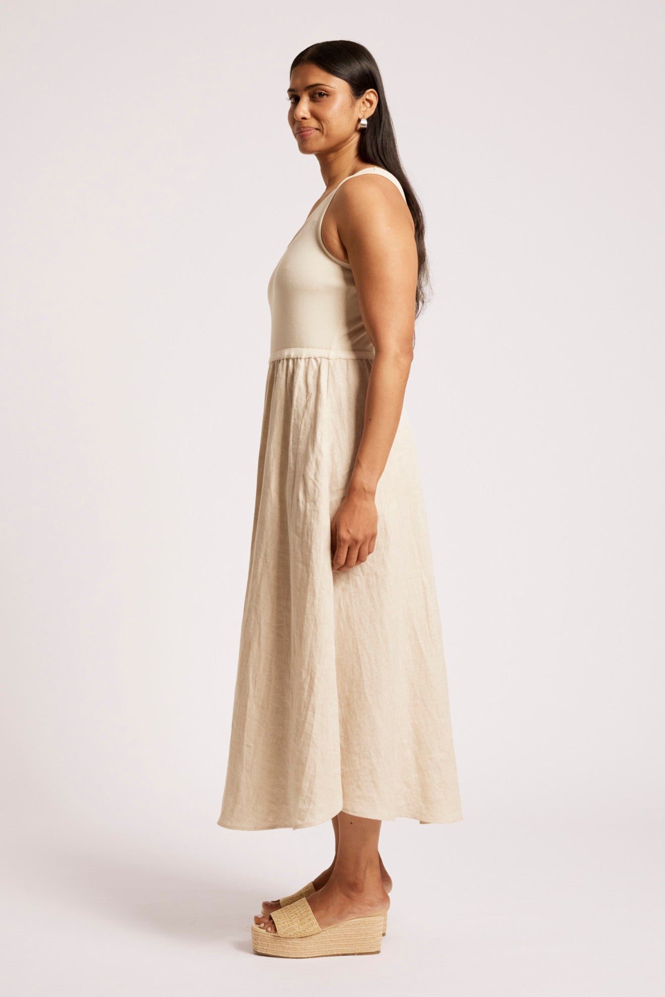Maris Tank Maxi Dress - Tusk