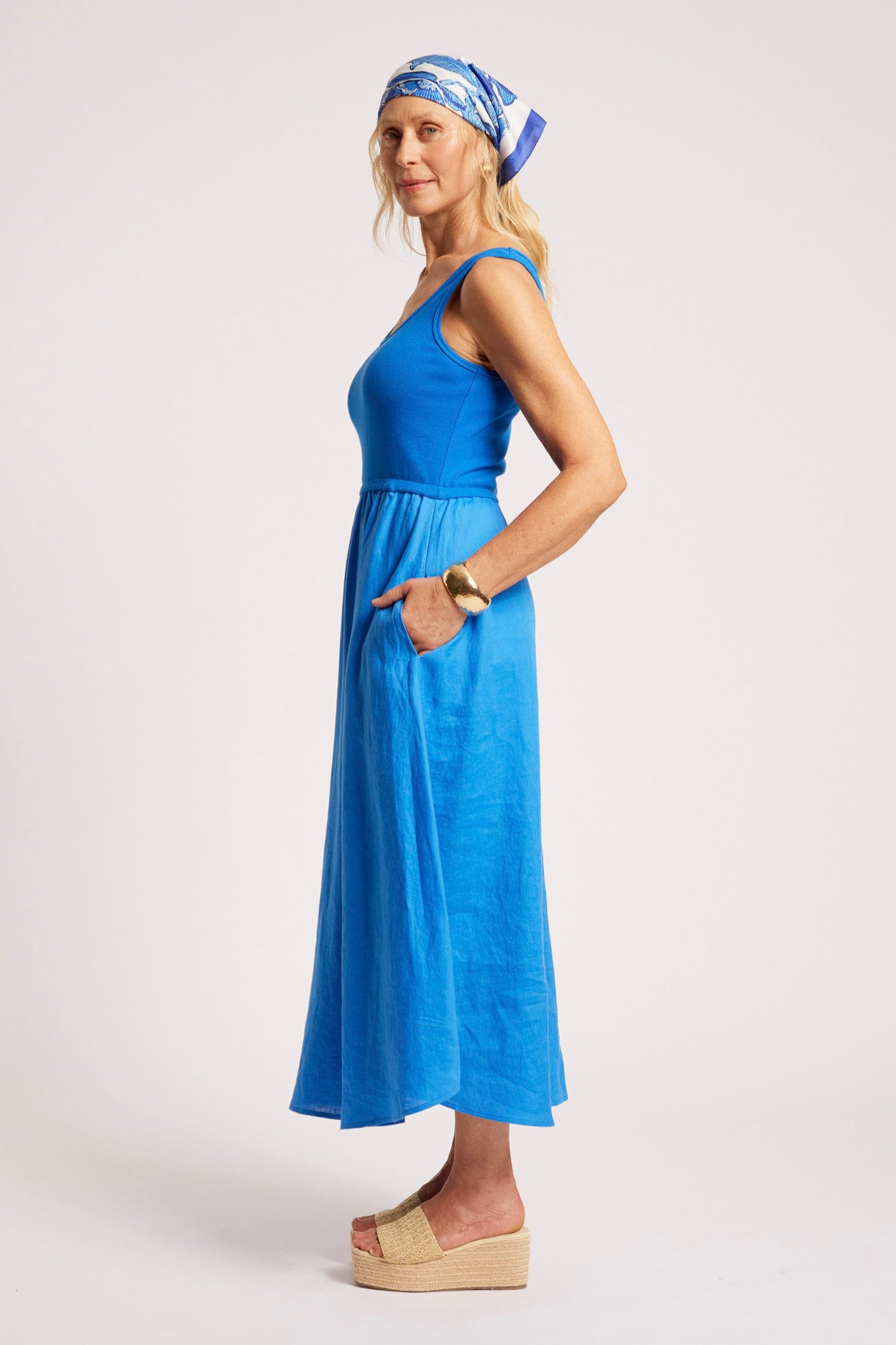Maris Tank Maxi Dress - Marine