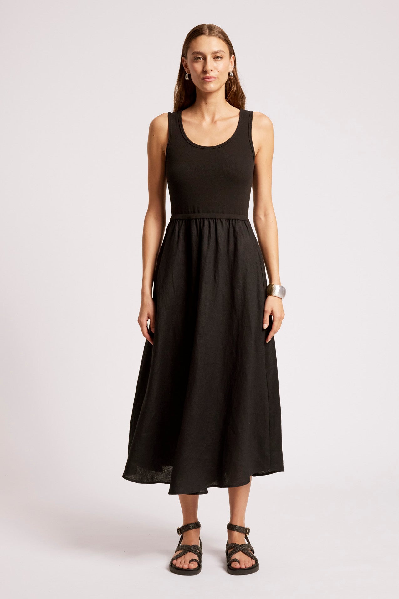 Maris Tank Maxi Dress - Black